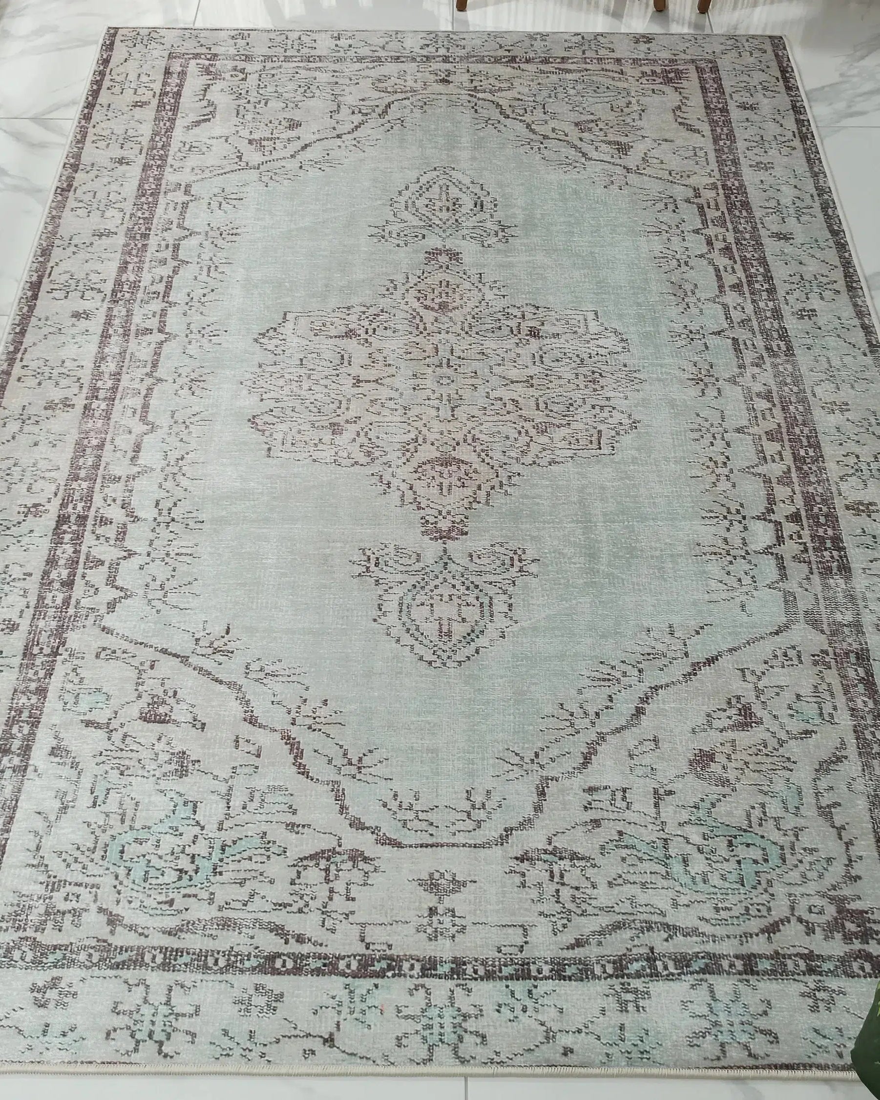 Linda Rug Turkish Muted Green Rug