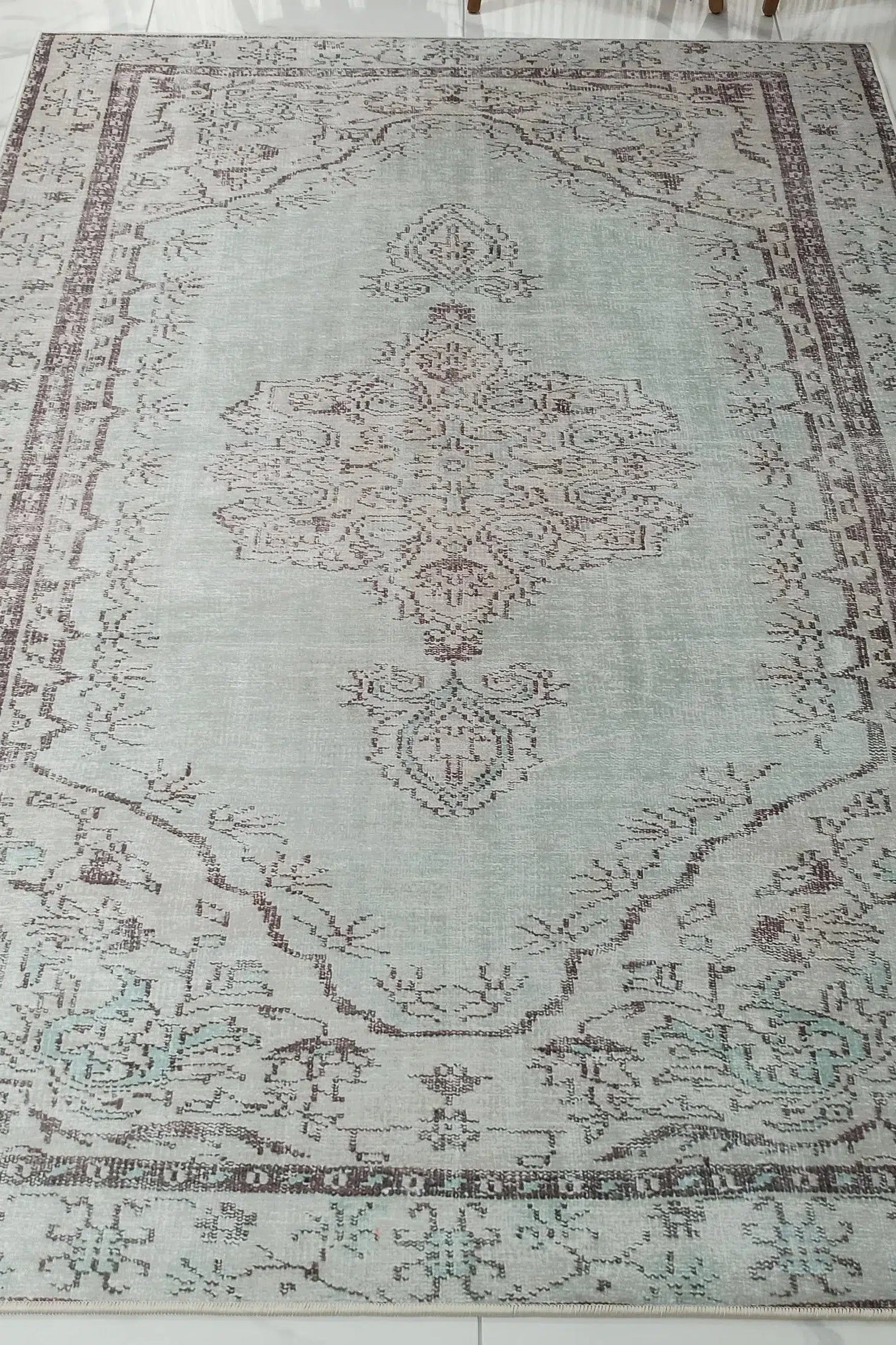 Linda Rug Turkish Muted Green Rug