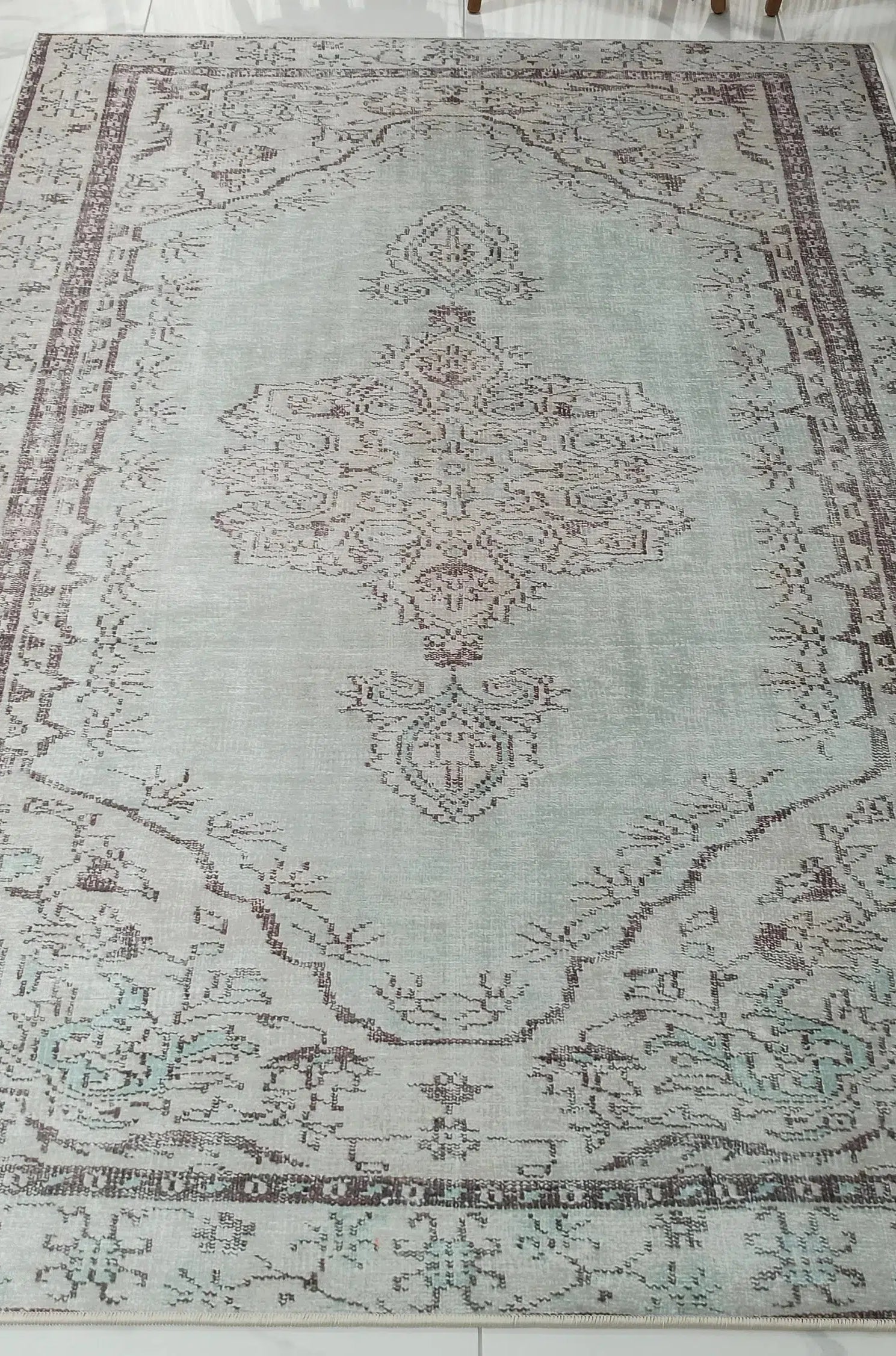 Linda Rug Turkish Muted Green Rug