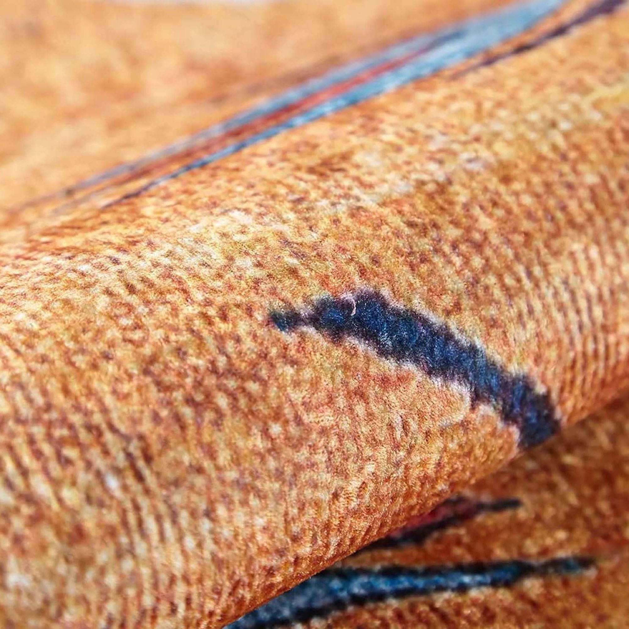 Litya Turkish Kilim Light Blue and Orange Rug