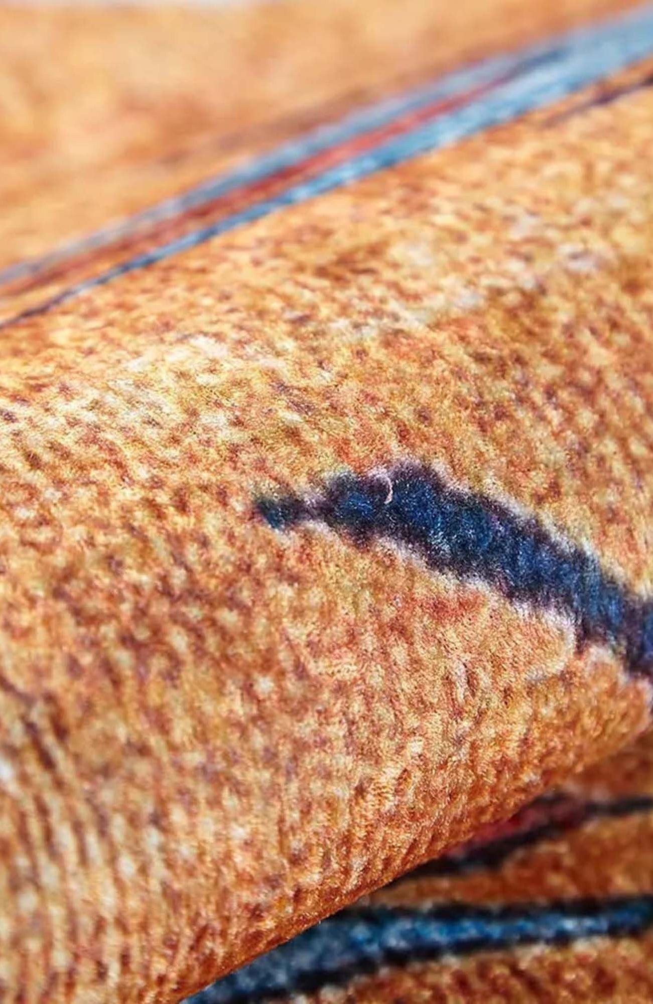 Litya Turkish Kilim Light Blue and Orange Rug