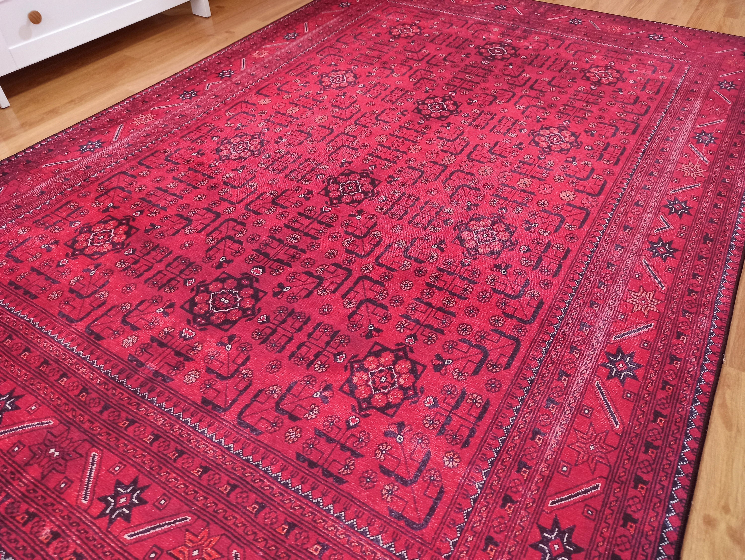 Liza Turkish Red Vintage Distressed Rug
