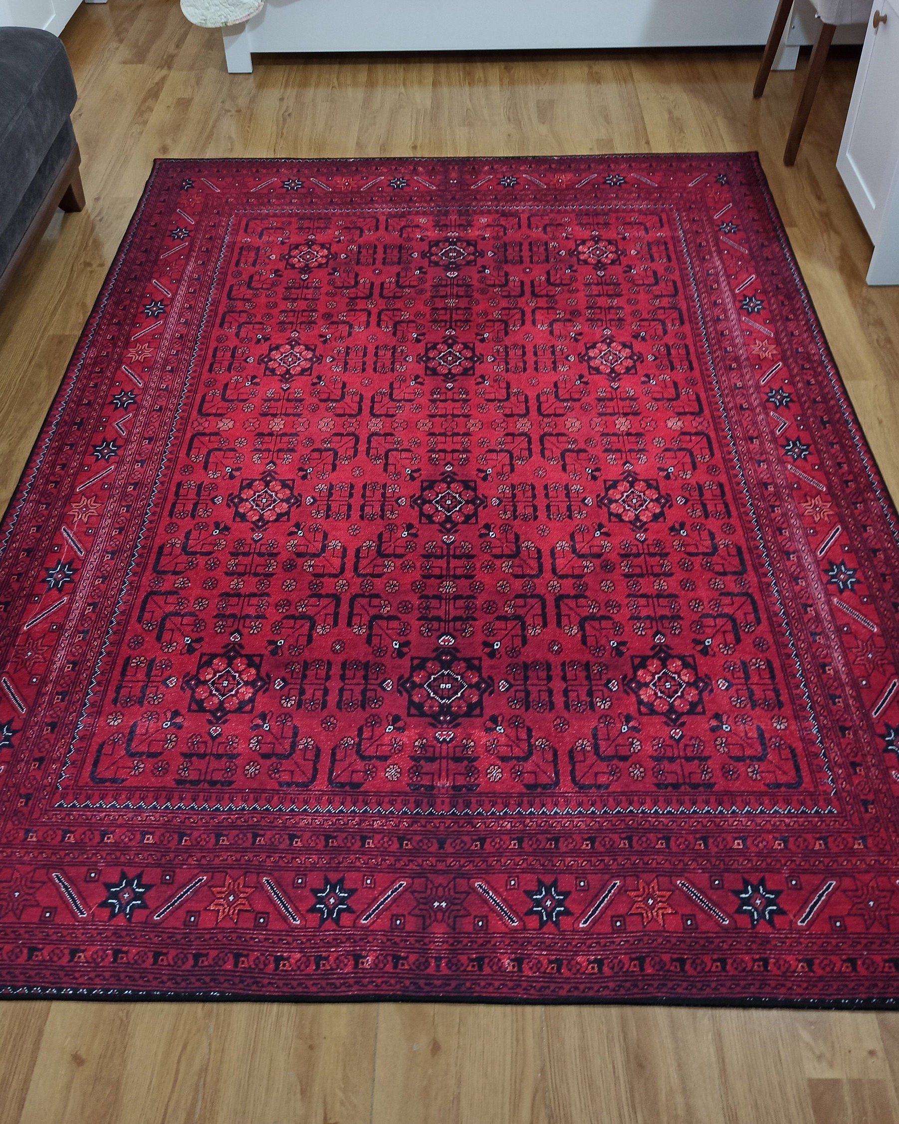 Liza Turkish Red Vintage Distressed Rug