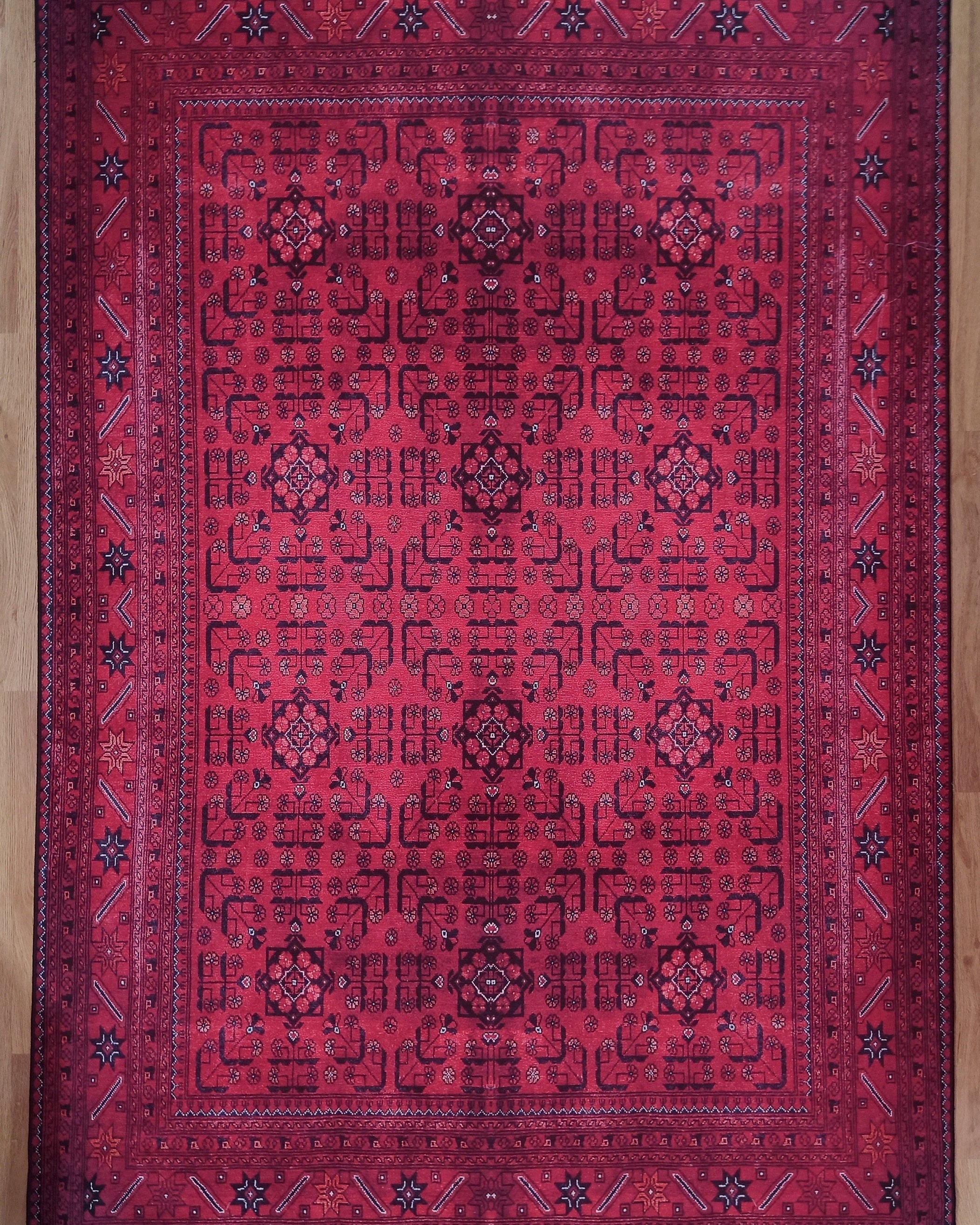 Liza Turkish Red Vintage Distressed Rug