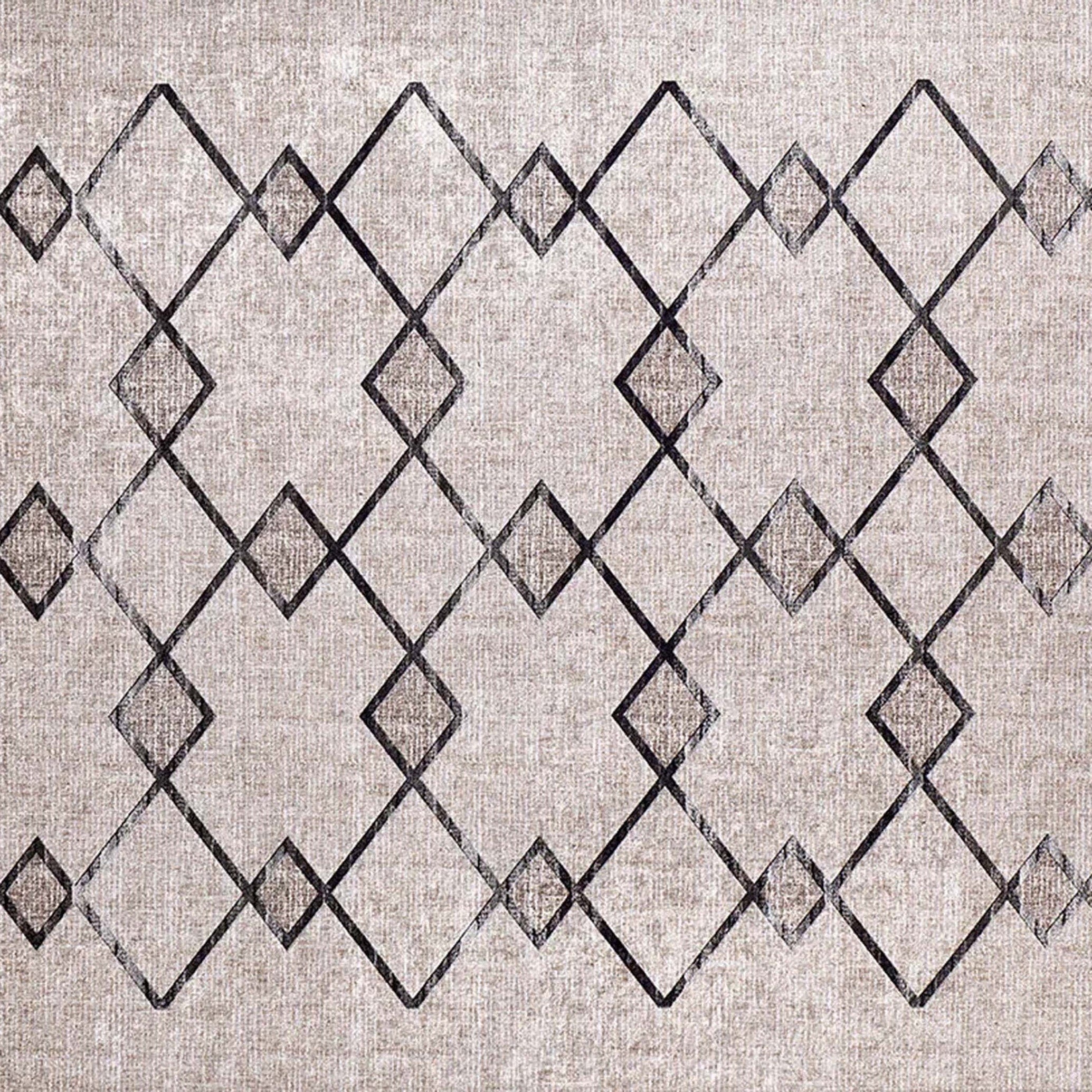 Lora Turkish Boho Beige Geometric Rug