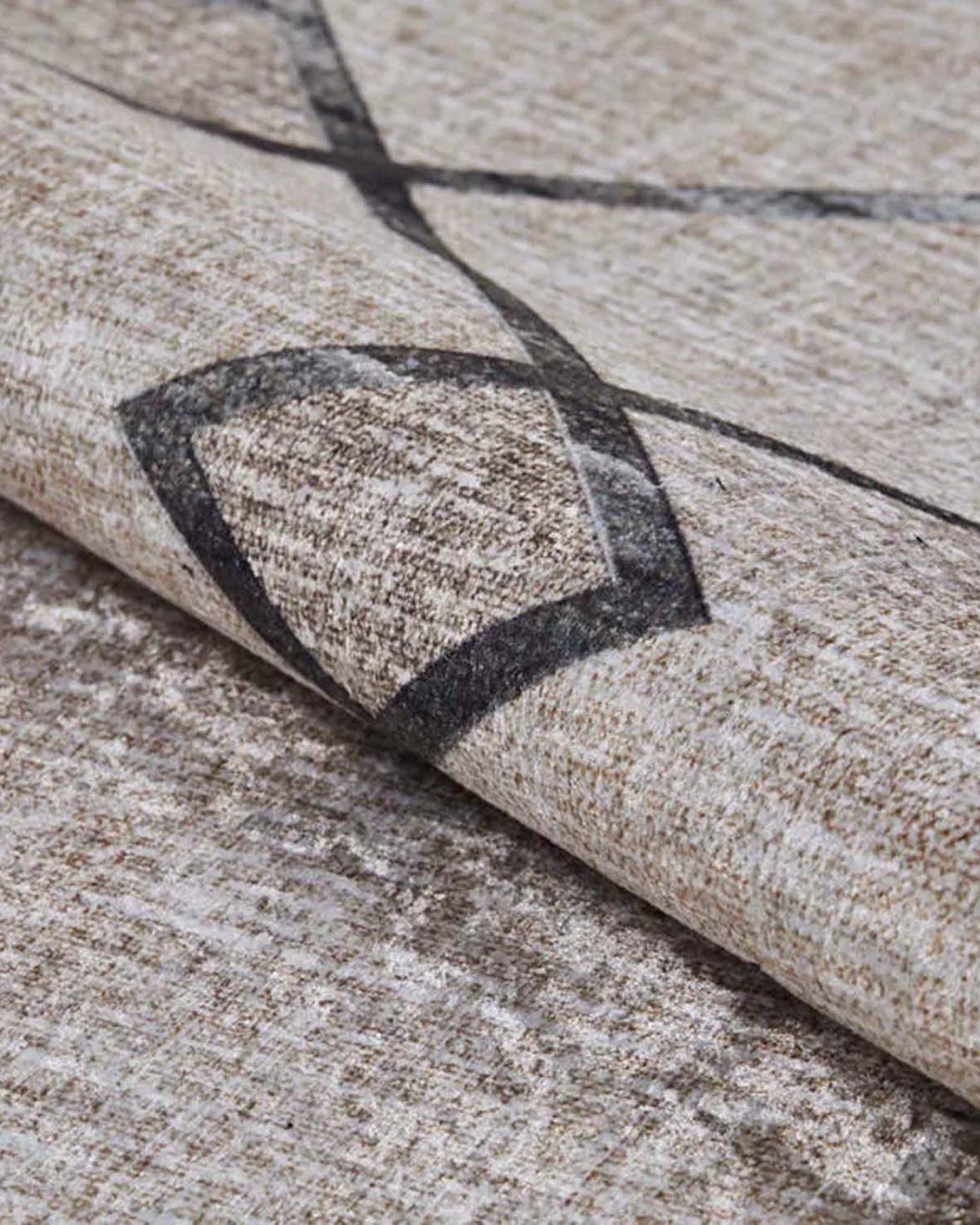 Lora Turkish Boho Beige Geometric Rug