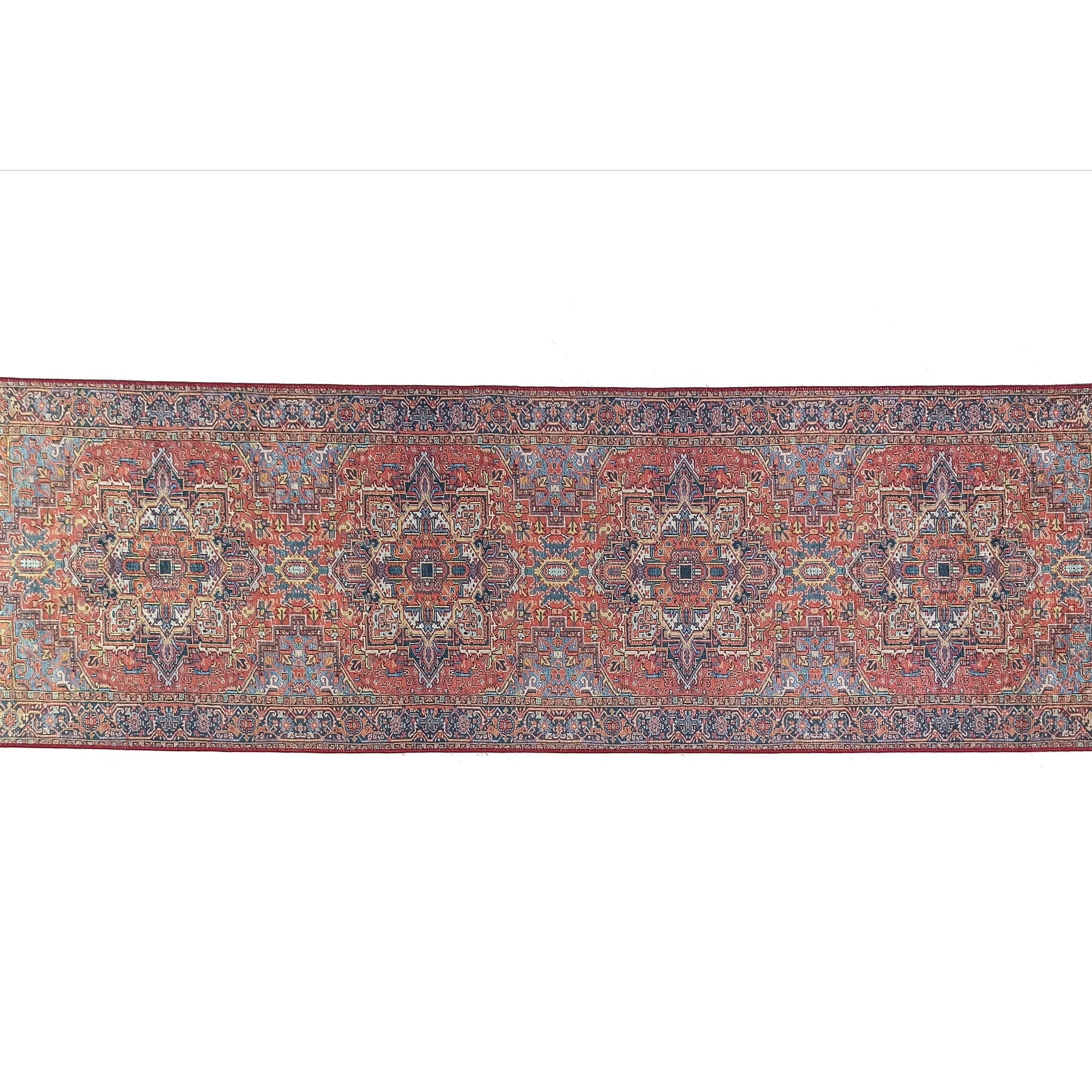 Pawla Turkish Vintage Heriz Red Rug