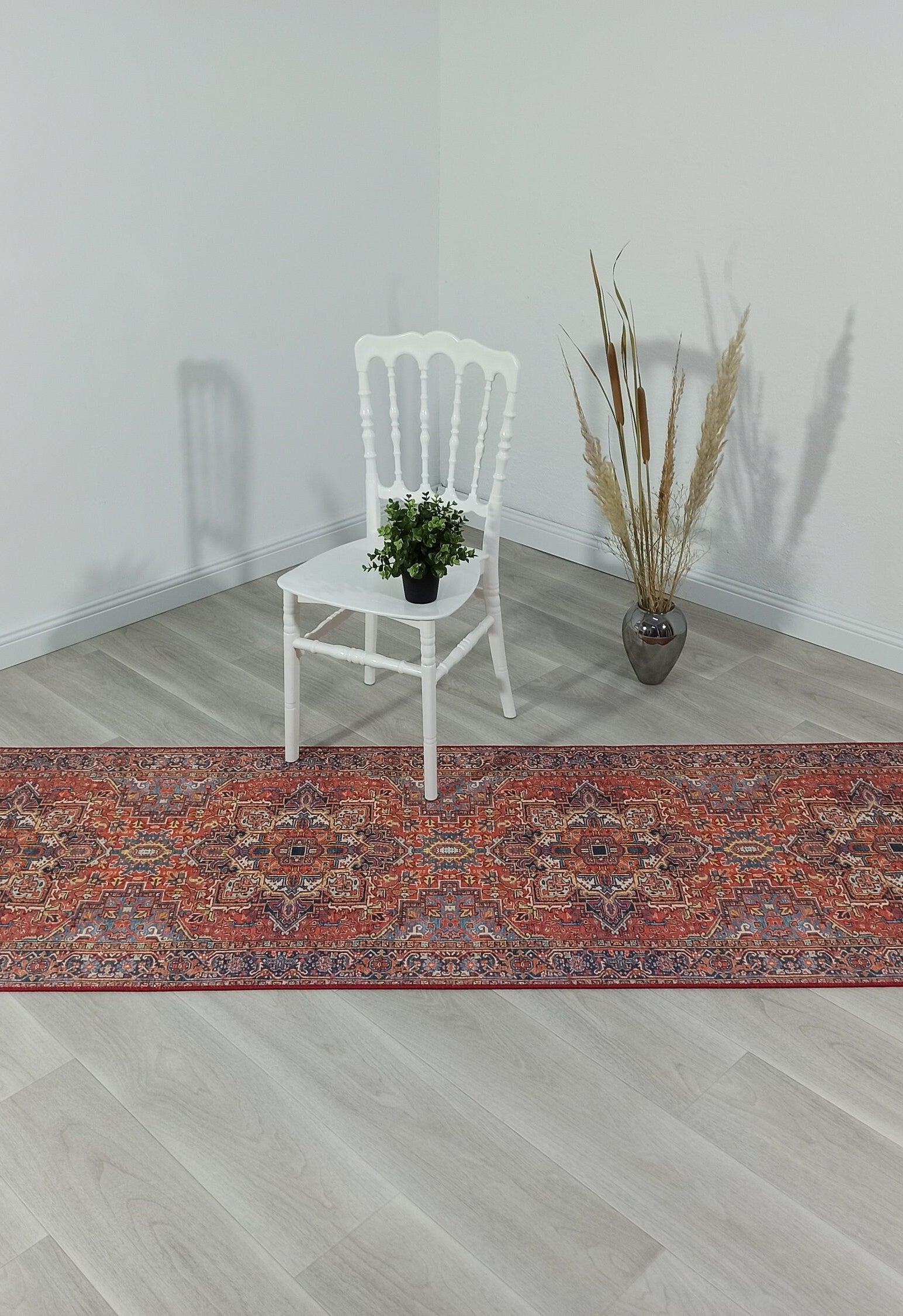 Pawla Turkish Vintage Heriz Red Rug