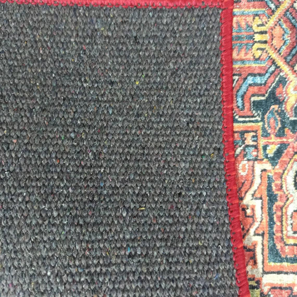 Pawla Turkish Vintage Heriz Red Rug