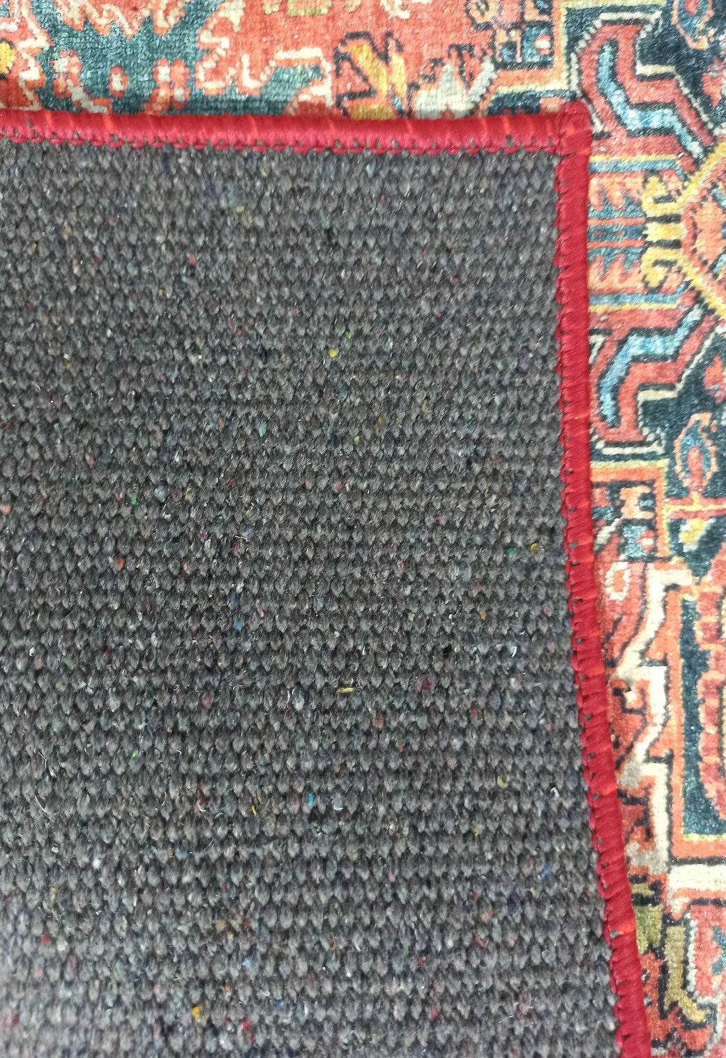 Pawla Turkish Vintage Heriz Red Rug