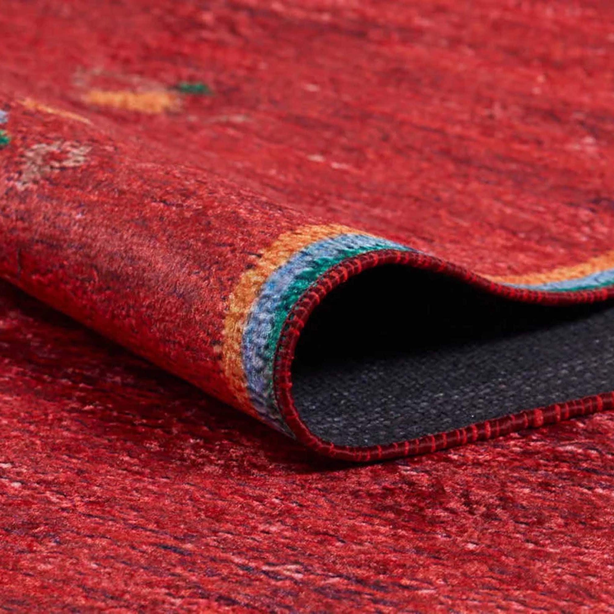 Loria Turkish Oushak Coral Red Rug