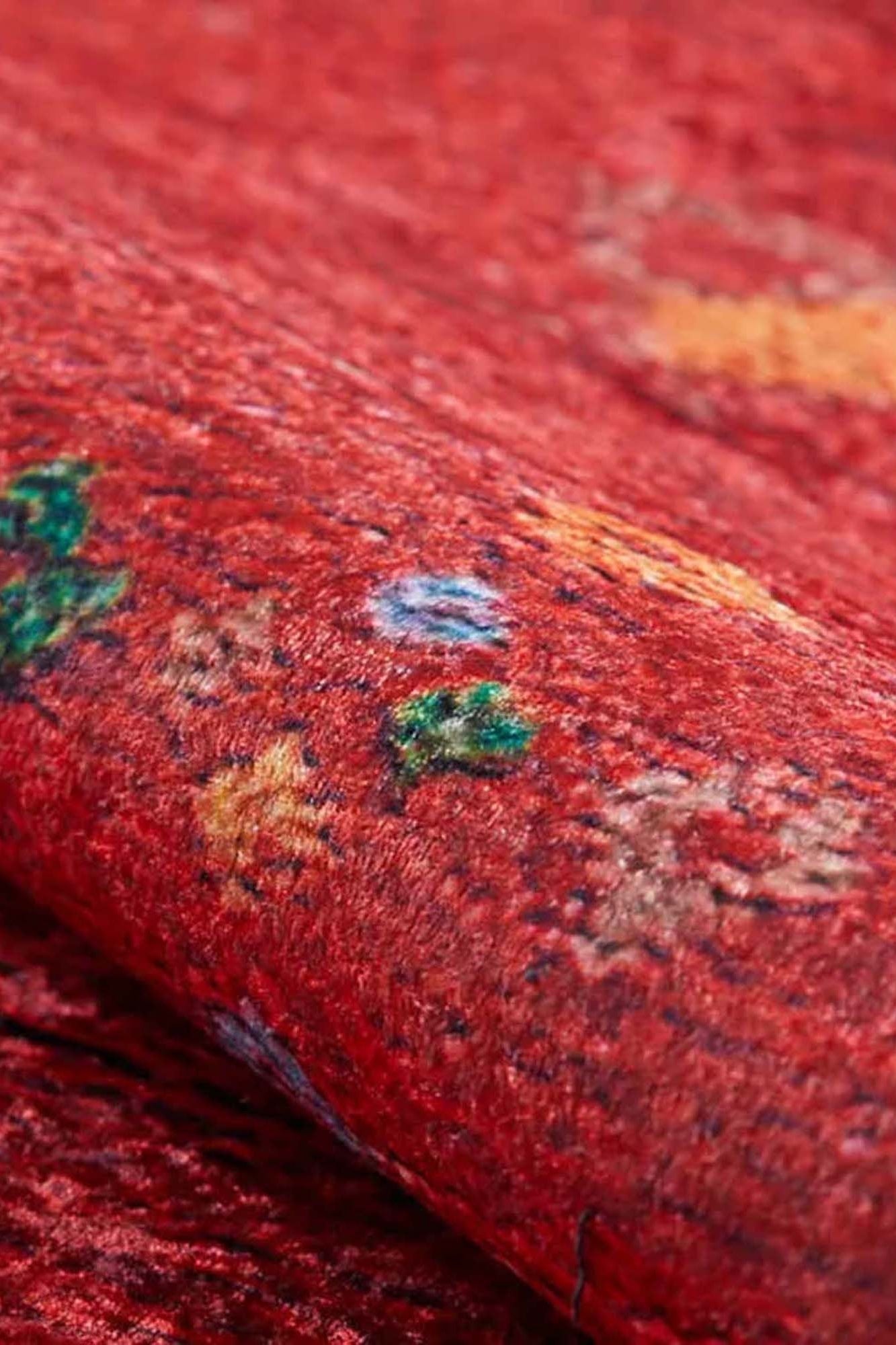 Loria Turkish Oushak Coral Red Rug