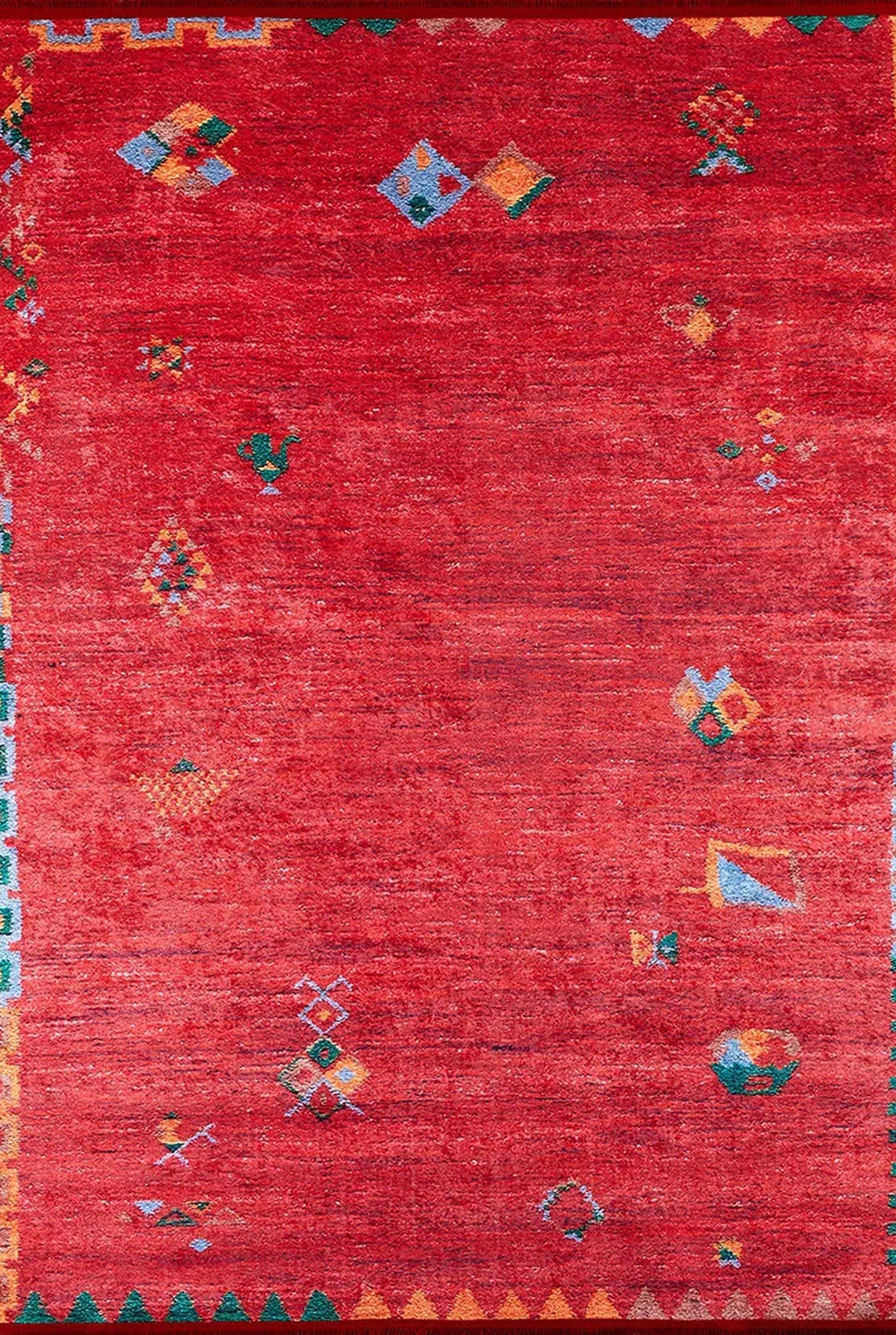 Loria Turkish Oushak Coral Red Rug