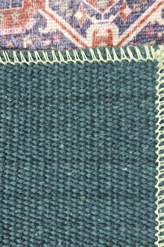 Lory Antique Red Blue Medallion Runner Rug