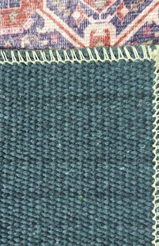 Lory Antique Red Blue Medallion Runner Rug