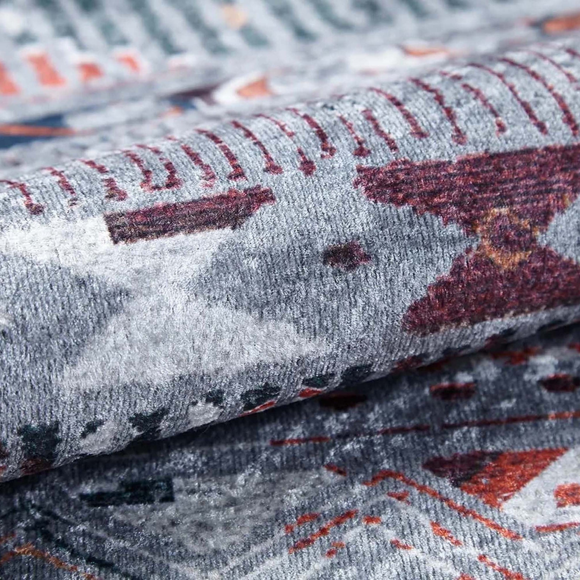 Lupa Turkish Kilim Gray Beige Rug