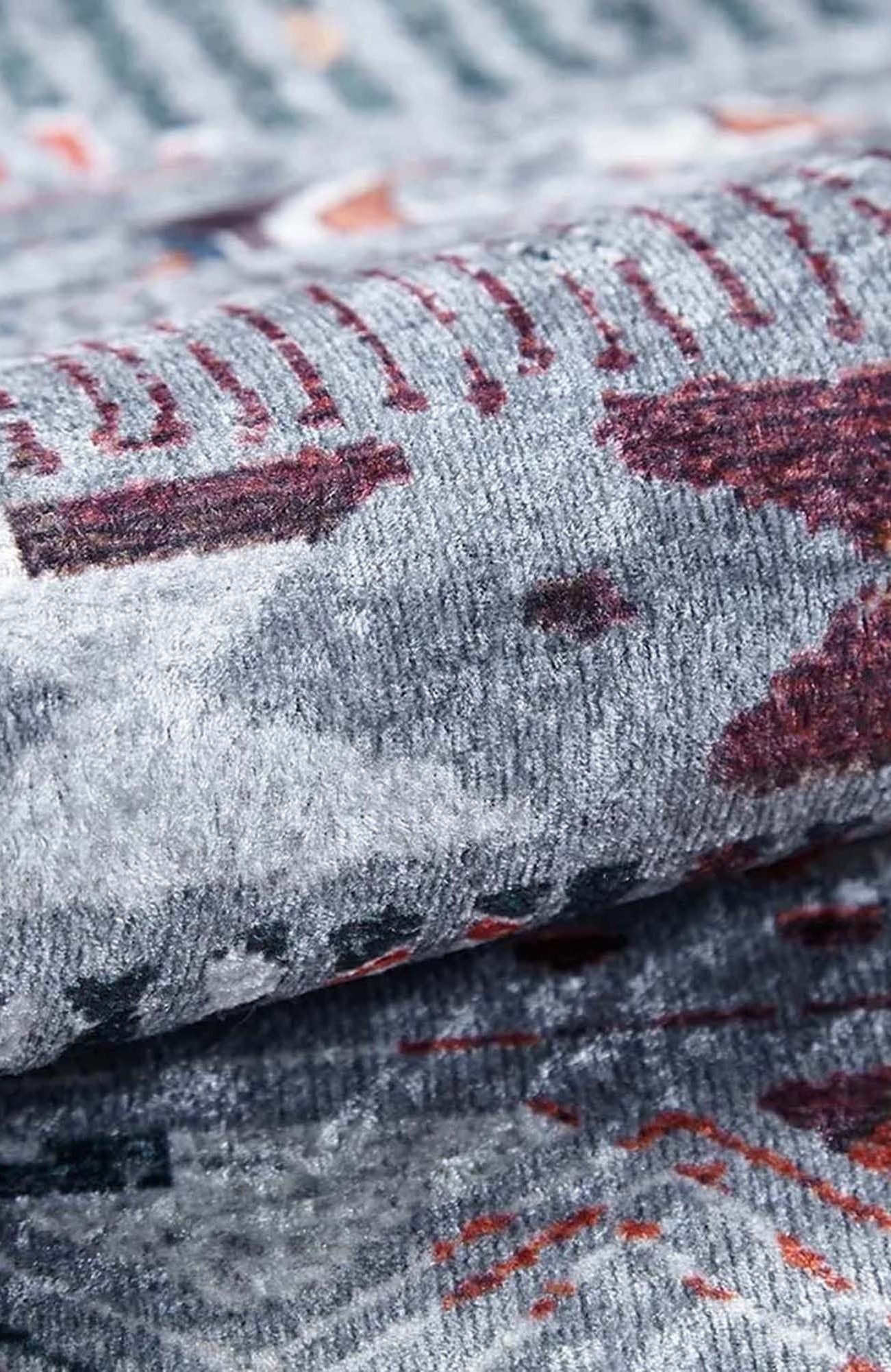 Lupa Turkish Kilim Gray Beige Rug