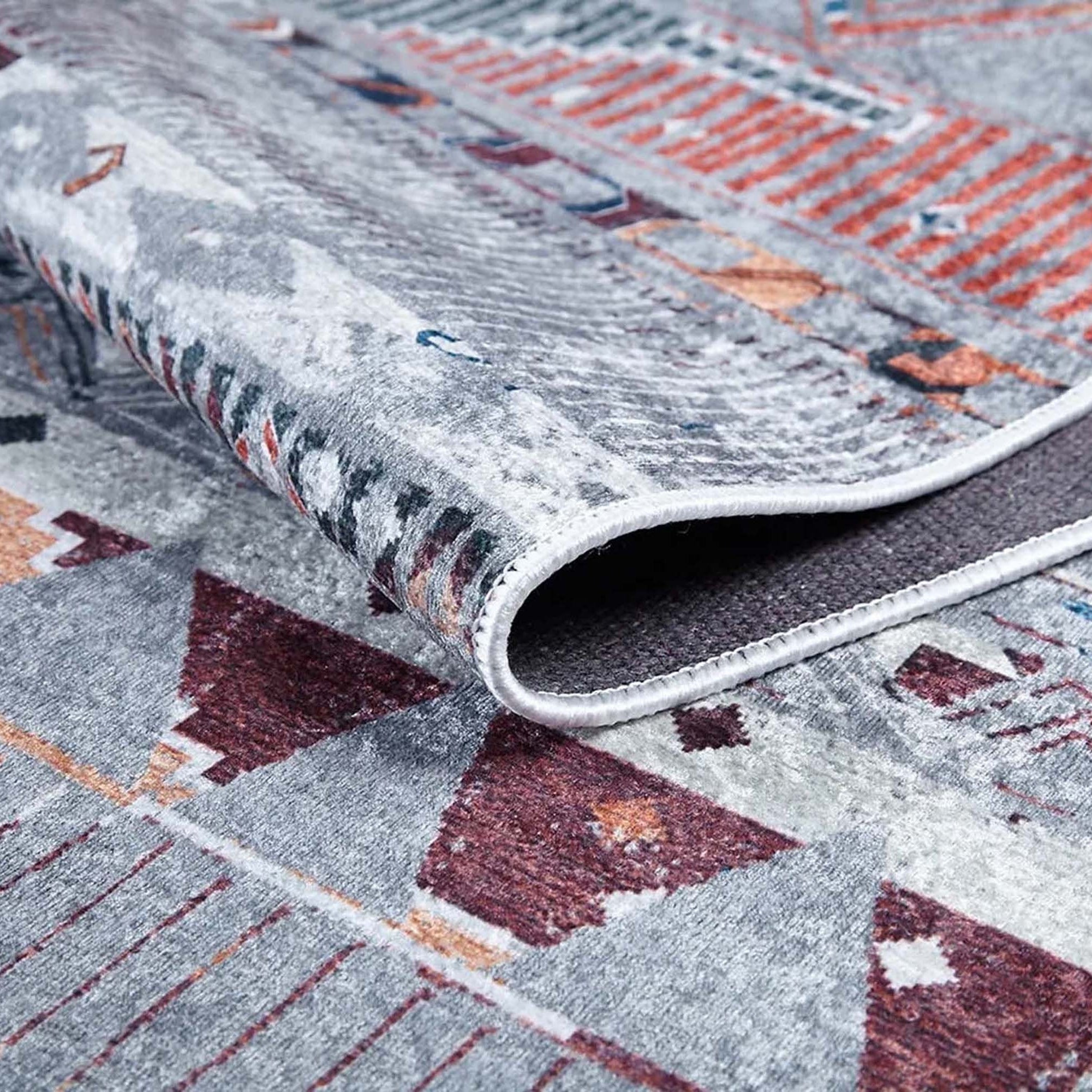 Lupa Turkish Kilim Gray Beige Rug