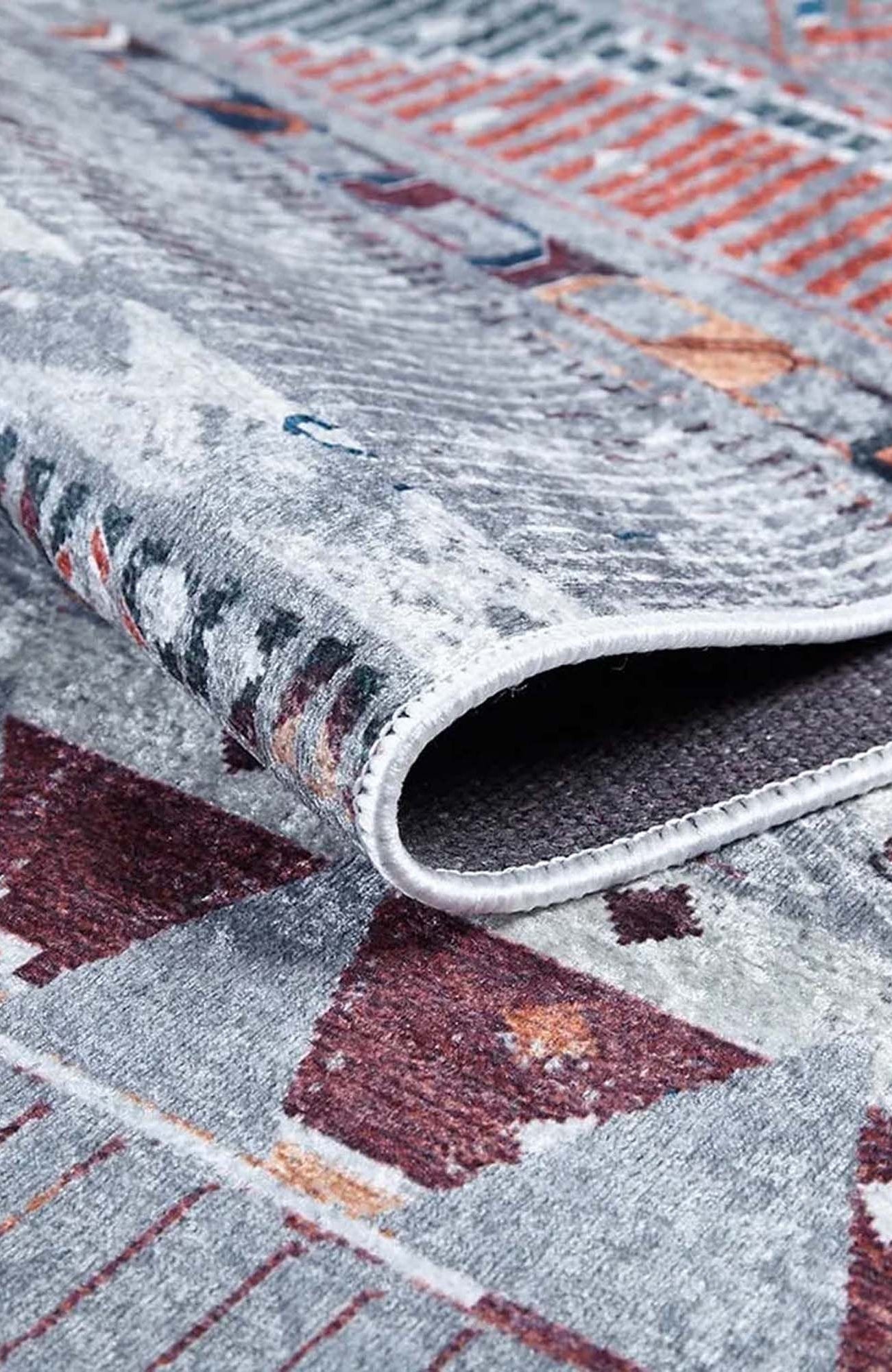 Lupa Turkish Kilim Gray Beige Rug