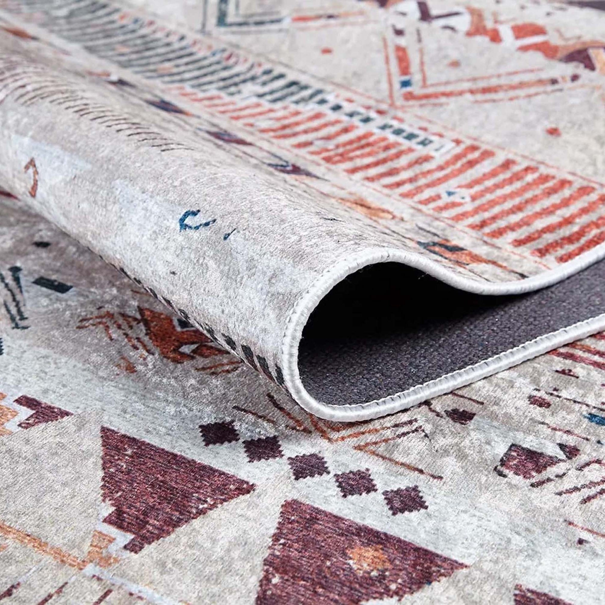 Lupa Turkish Kilim Gray Beige Rug