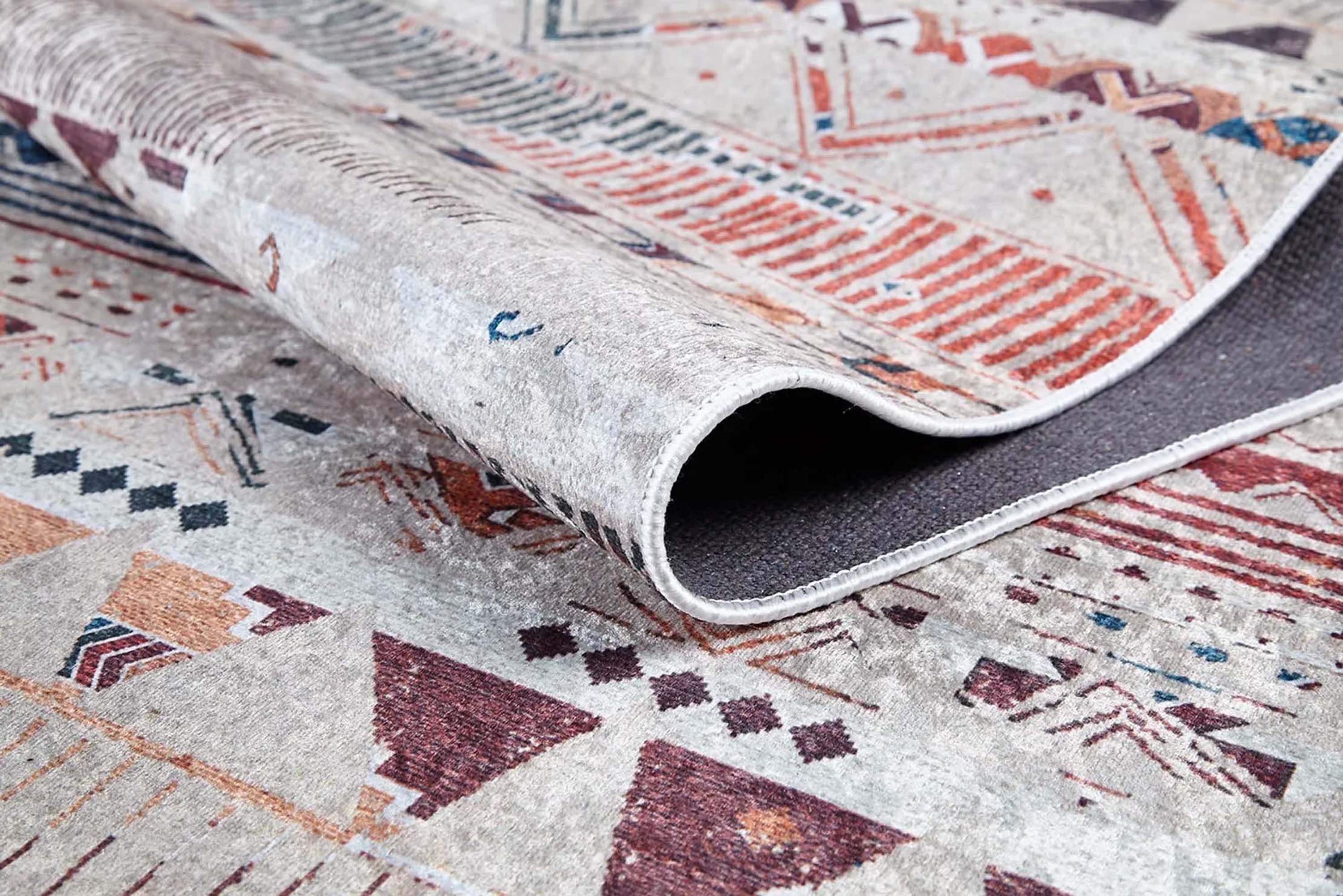 Lupa Turkish Kilim Gray Beige Rug