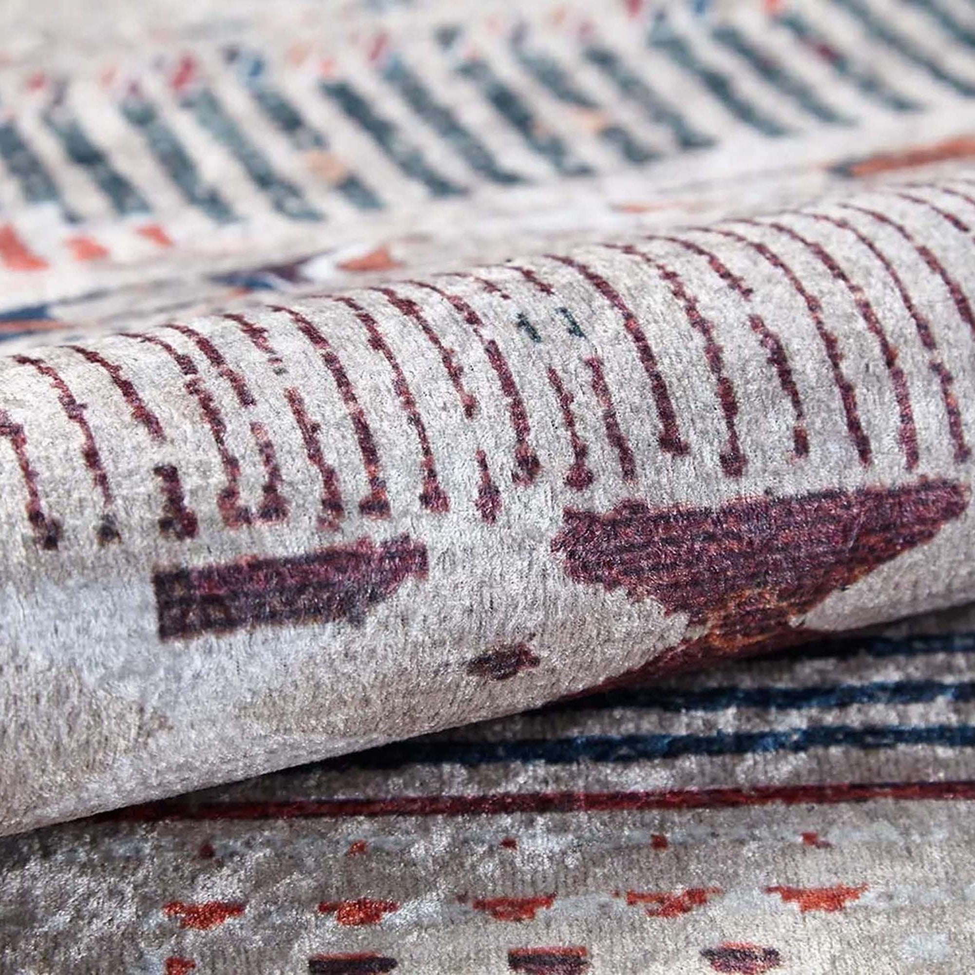 Lupa Turkish Kilim Gray Beige Rug