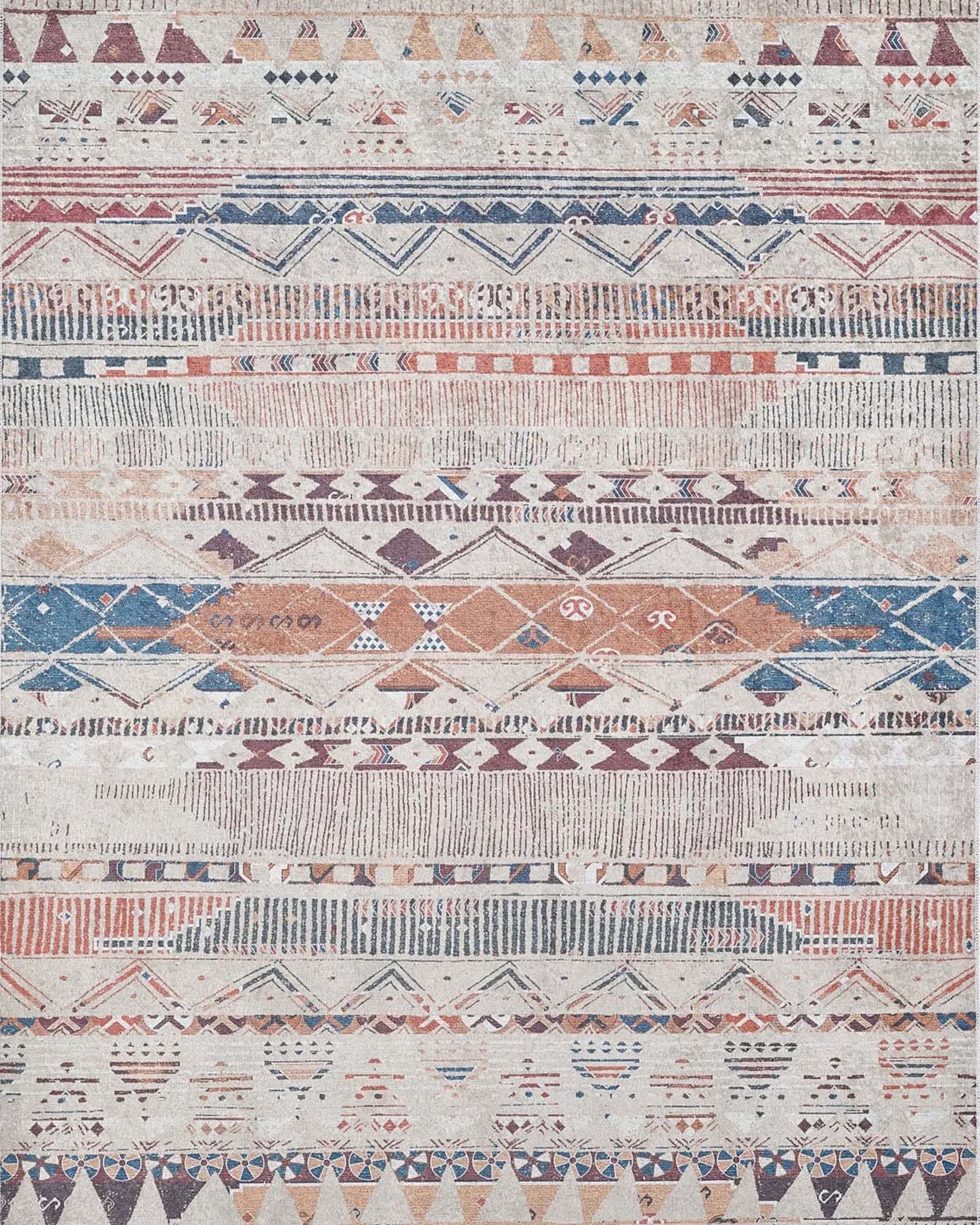 Lupa Turkish Kilim Gray Beige Rug