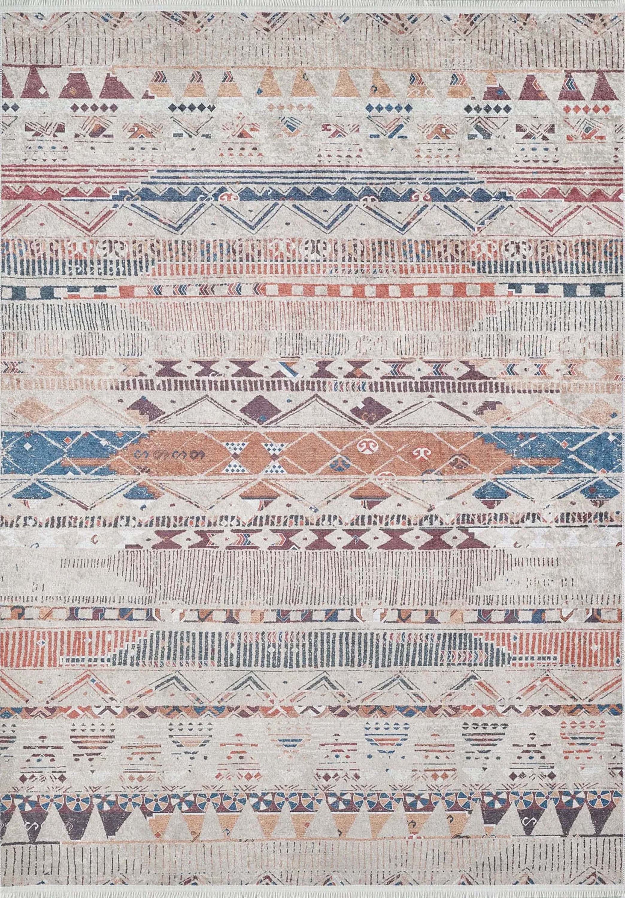 Lupa Turkish Kilim Gray Beige Rug