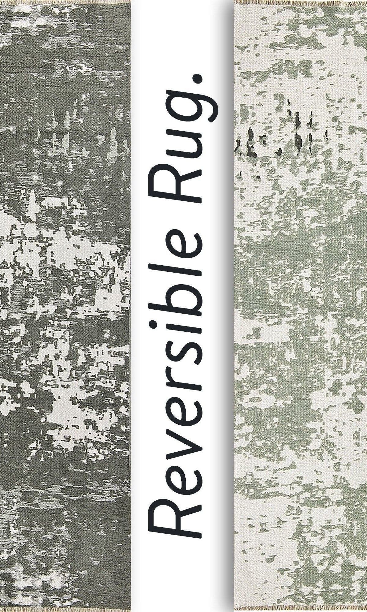 Maka Rug Abstract Kilim Reversible Gray Beige Runner