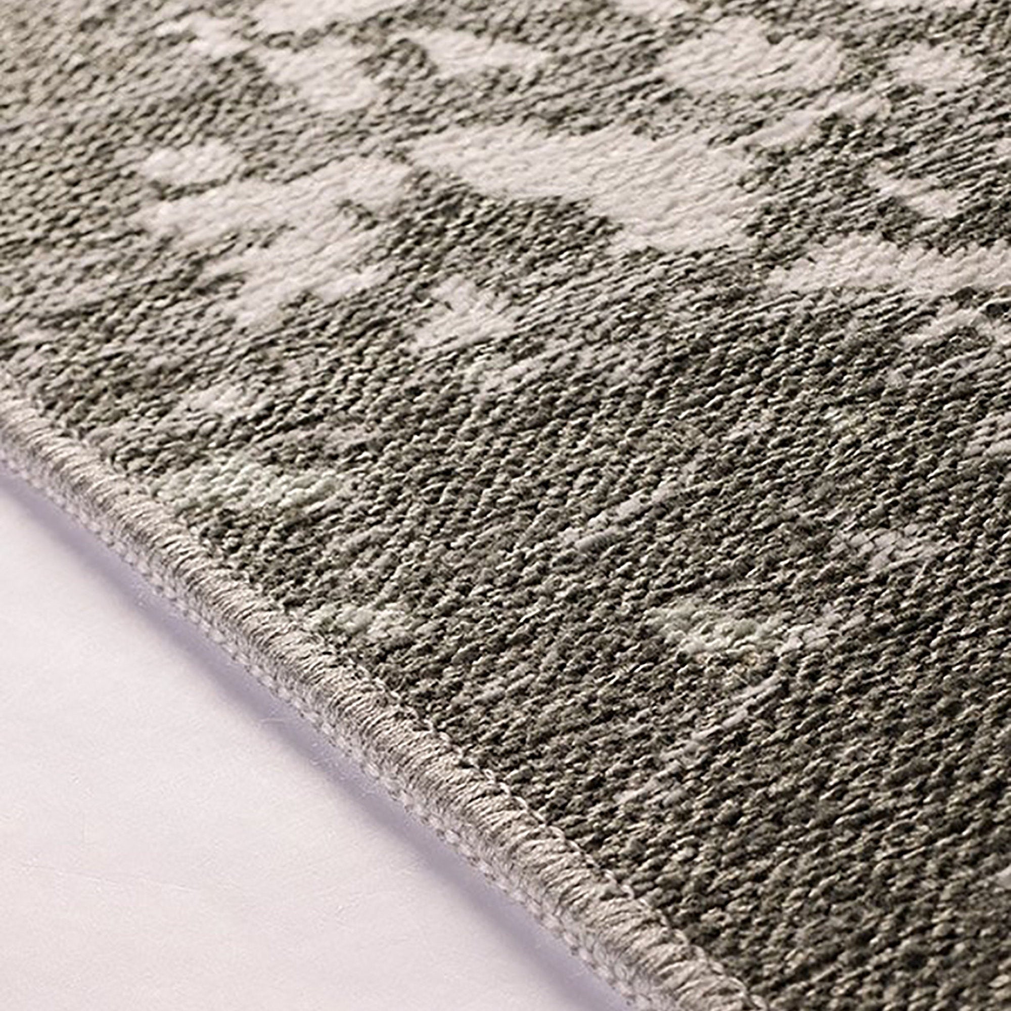 Maka Rug Abstract Kilim Reversible Gray Beige Runner