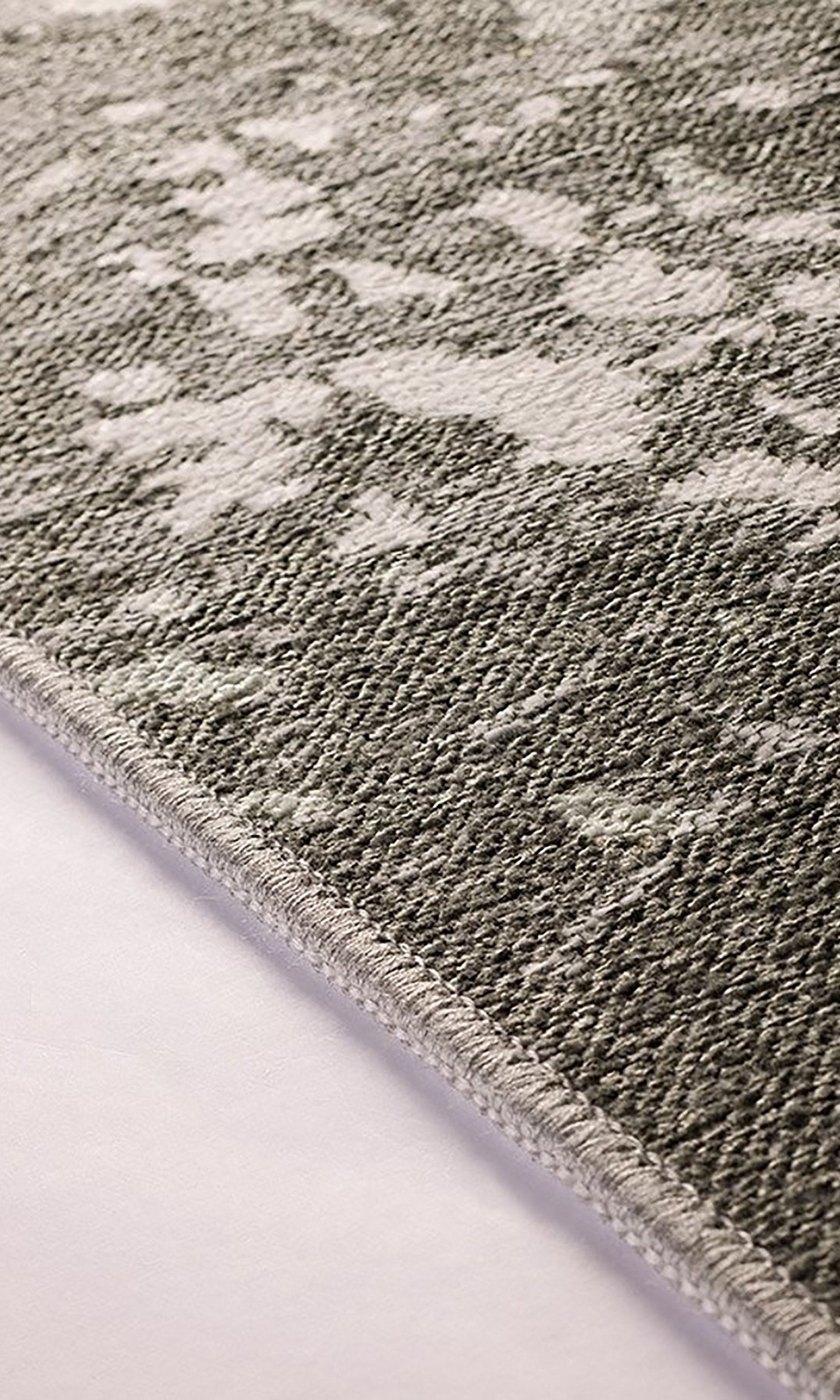 Maka Rug Abstract Kilim Reversible Gray Beige Runner