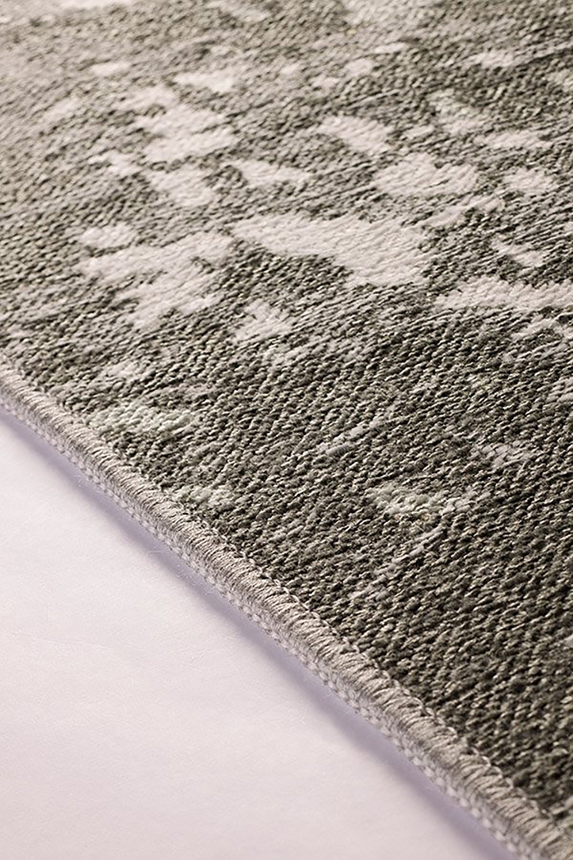 Maka Rug Abstract Kilim Reversible Gray Beige Runner