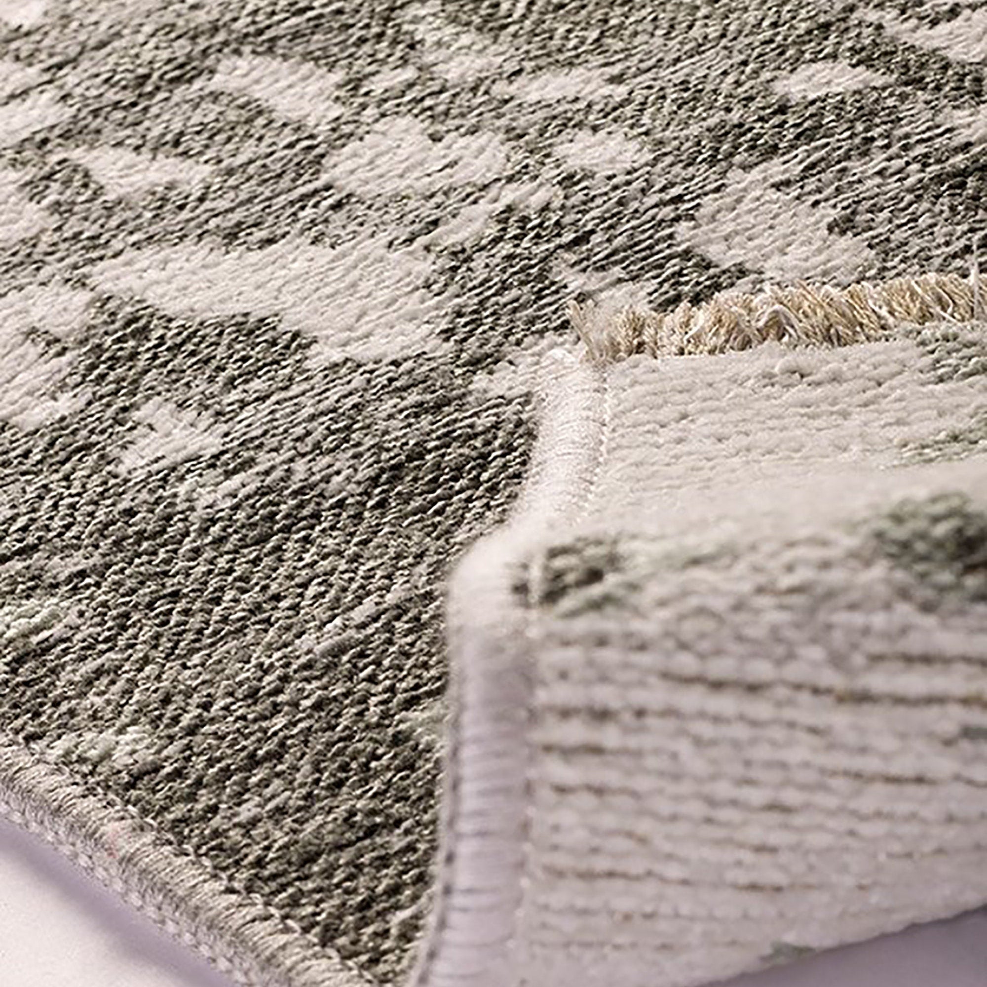 Maka Rug Abstract Kilim Reversible Gray Beige Runner