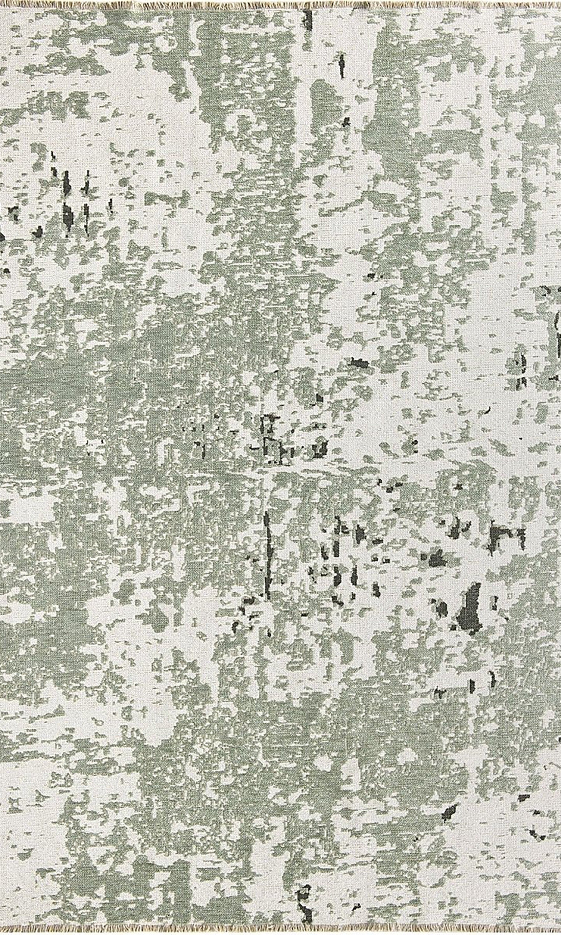 Maka Rug Abstract Kilim Reversible Gray Beige Runner