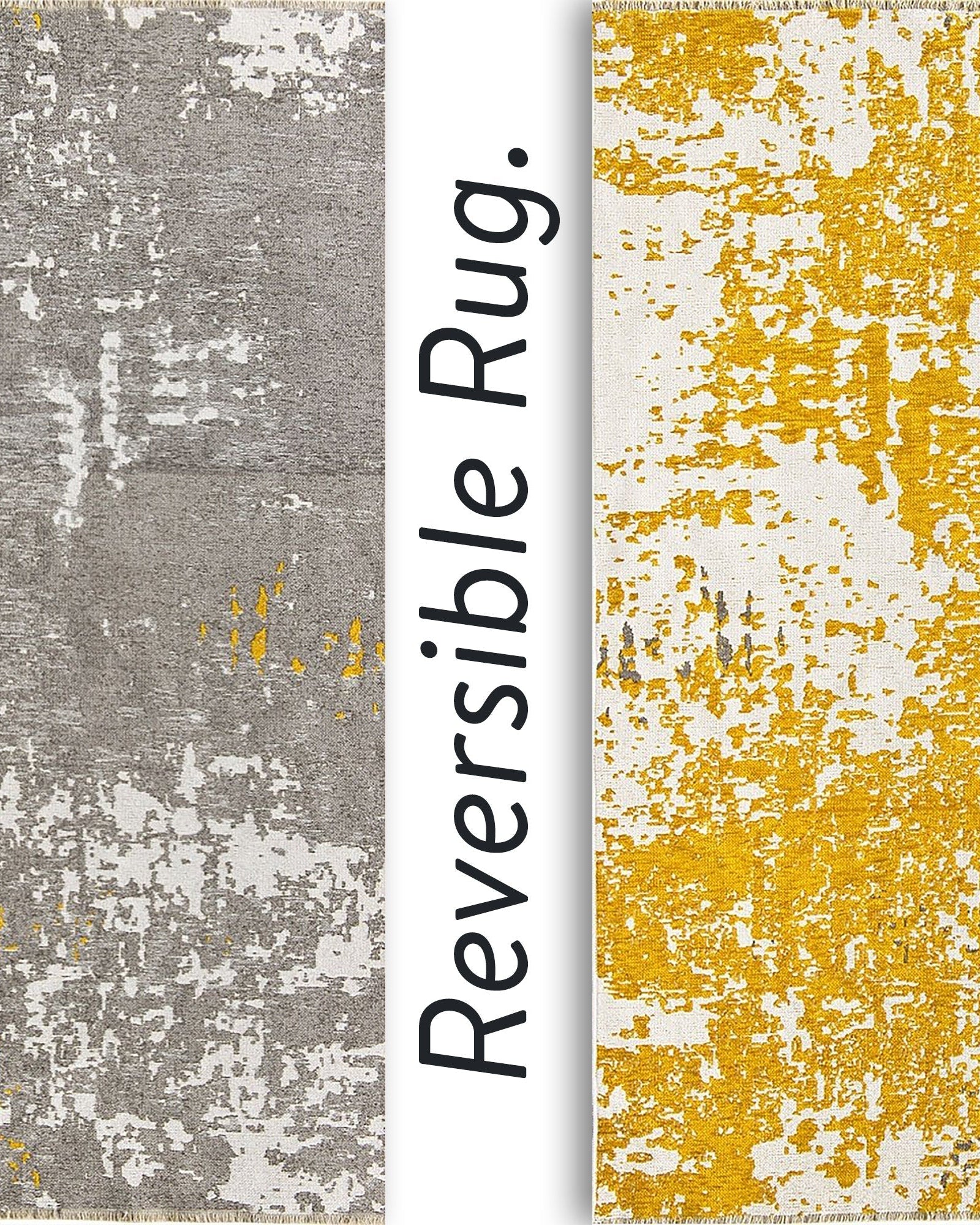 Maka Runner Abstract Kilim Gray Yellow Runner