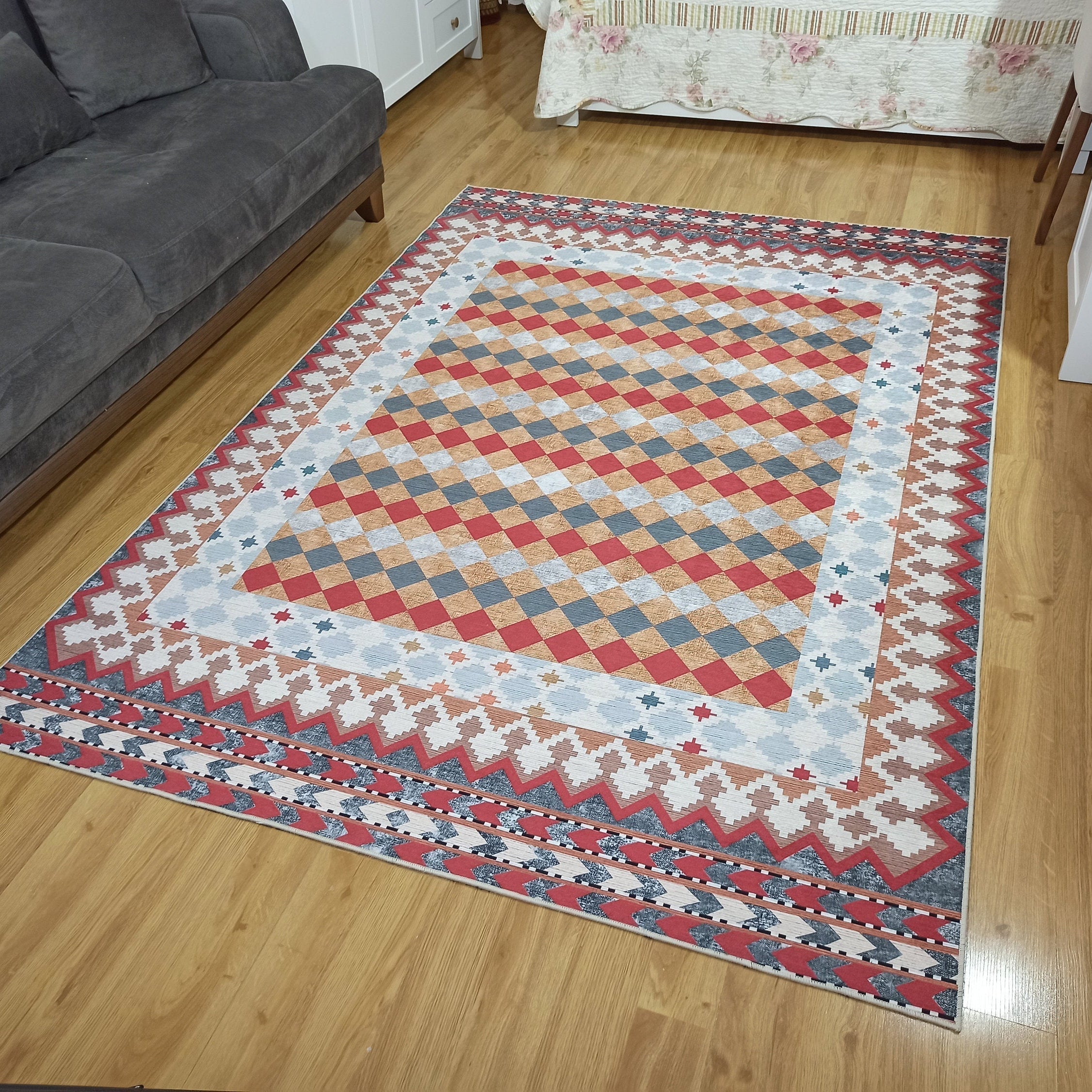 Manya Rug Kilim Flatweave Colorful Rug