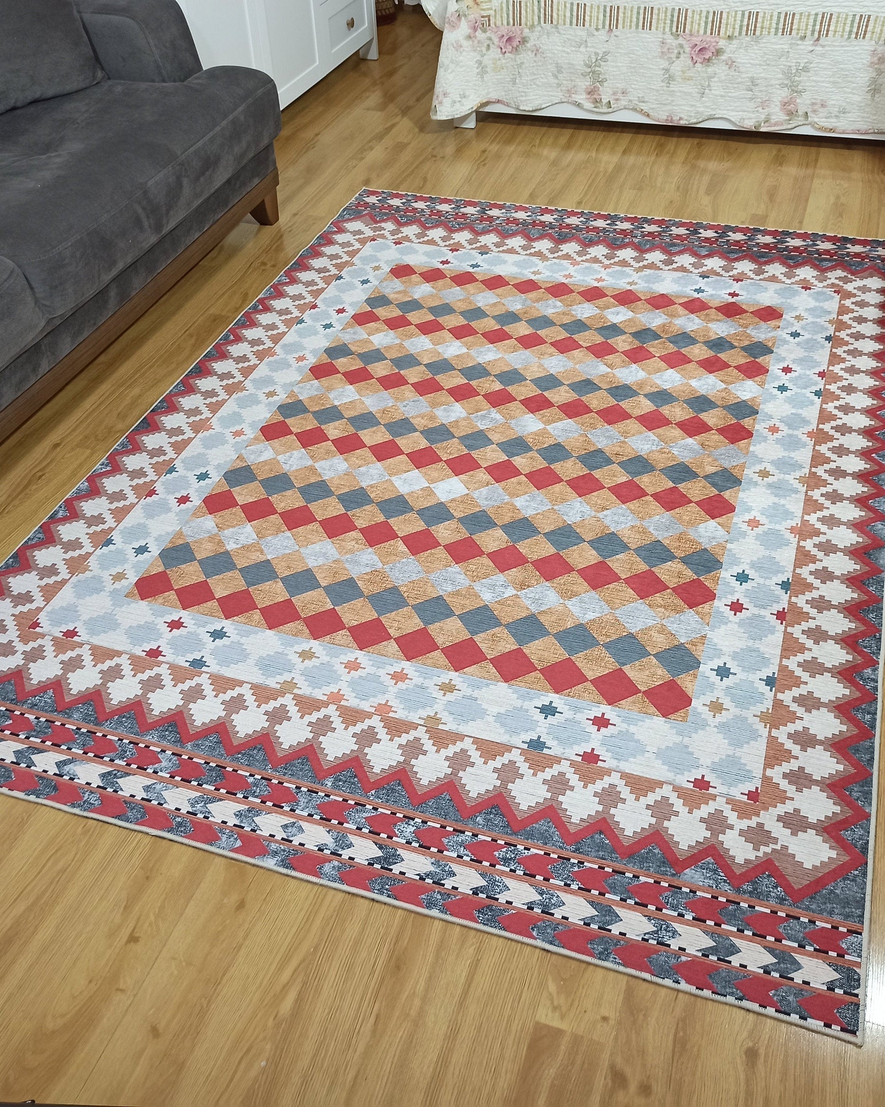 Manya Rug Kilim Flatweave Colorful Rug