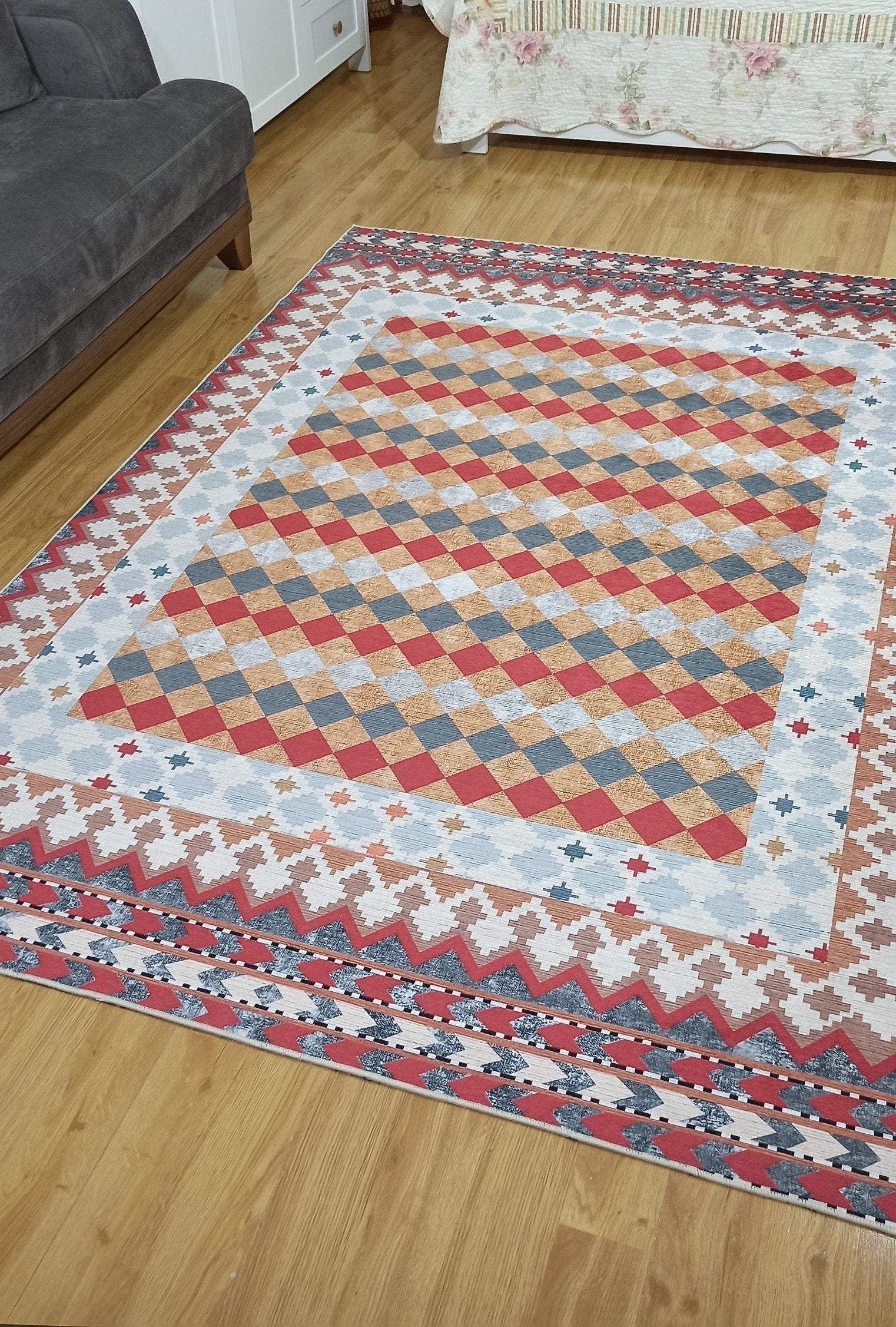 Manya Rug Kilim Flatweave Colorful Rug