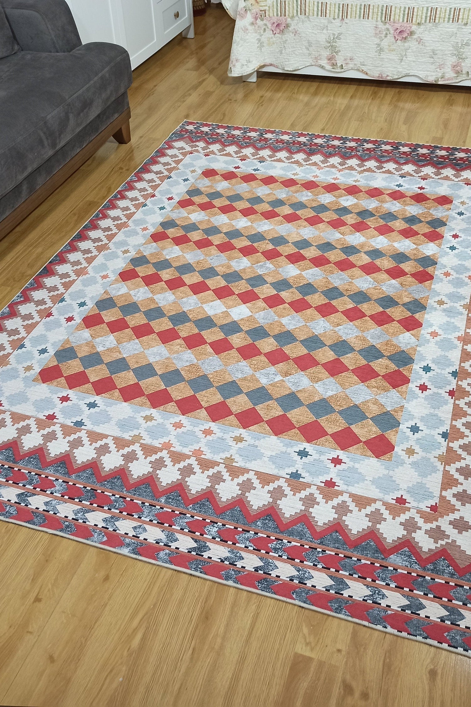 Manya Rug Kilim Flatweave Colorful Rug