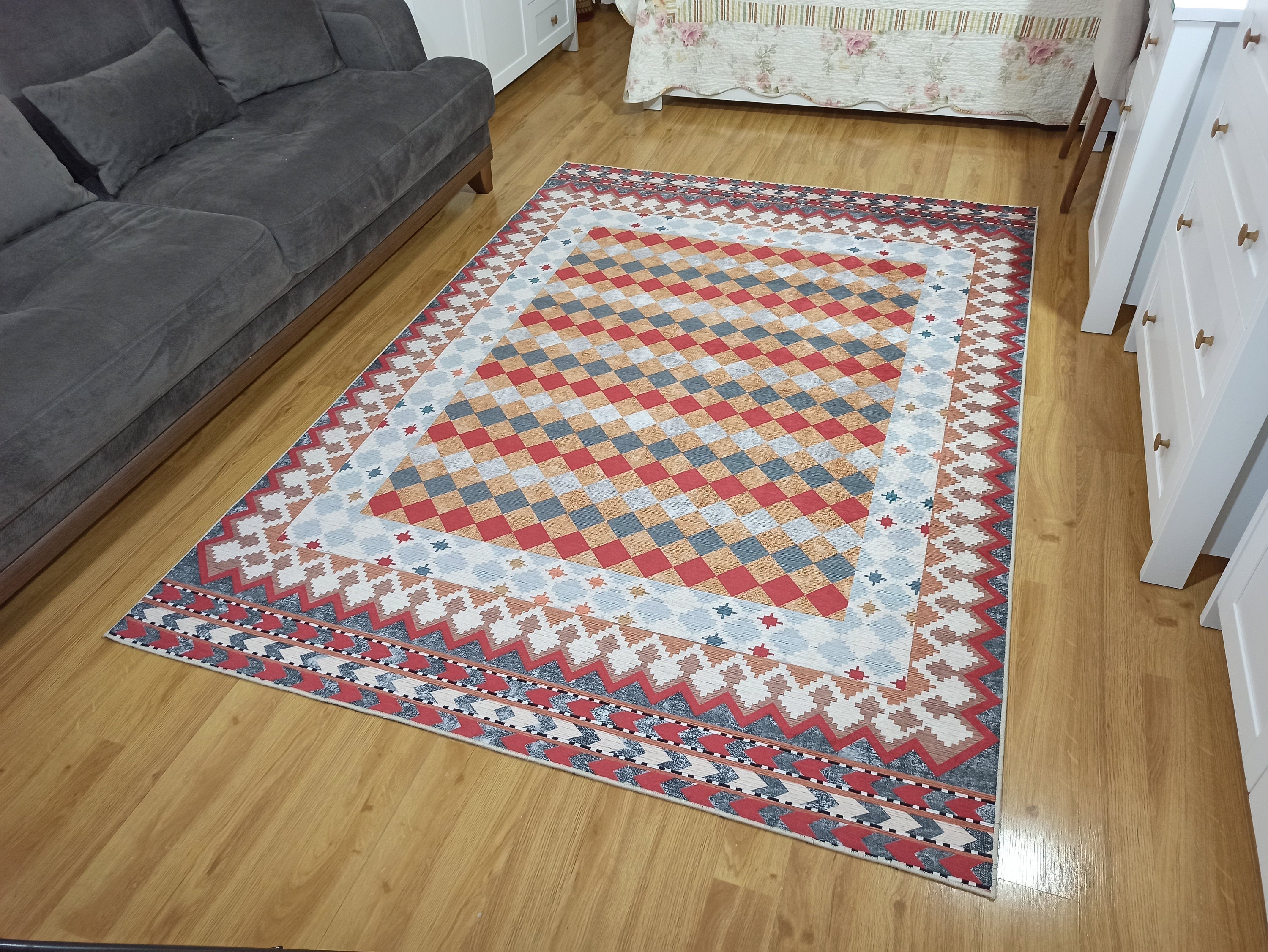 Manya Rug Kilim Flatweave Colorful Rug