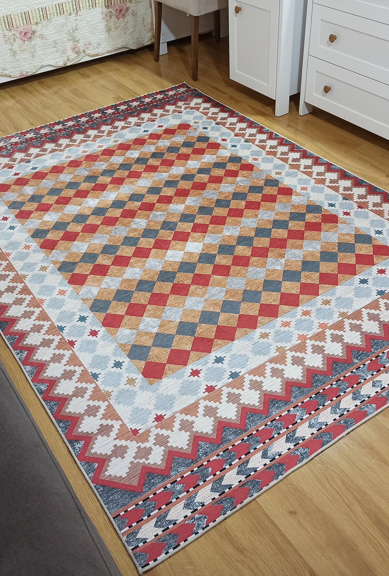 Manya Rug Kilim Flatweave Colorful Rug