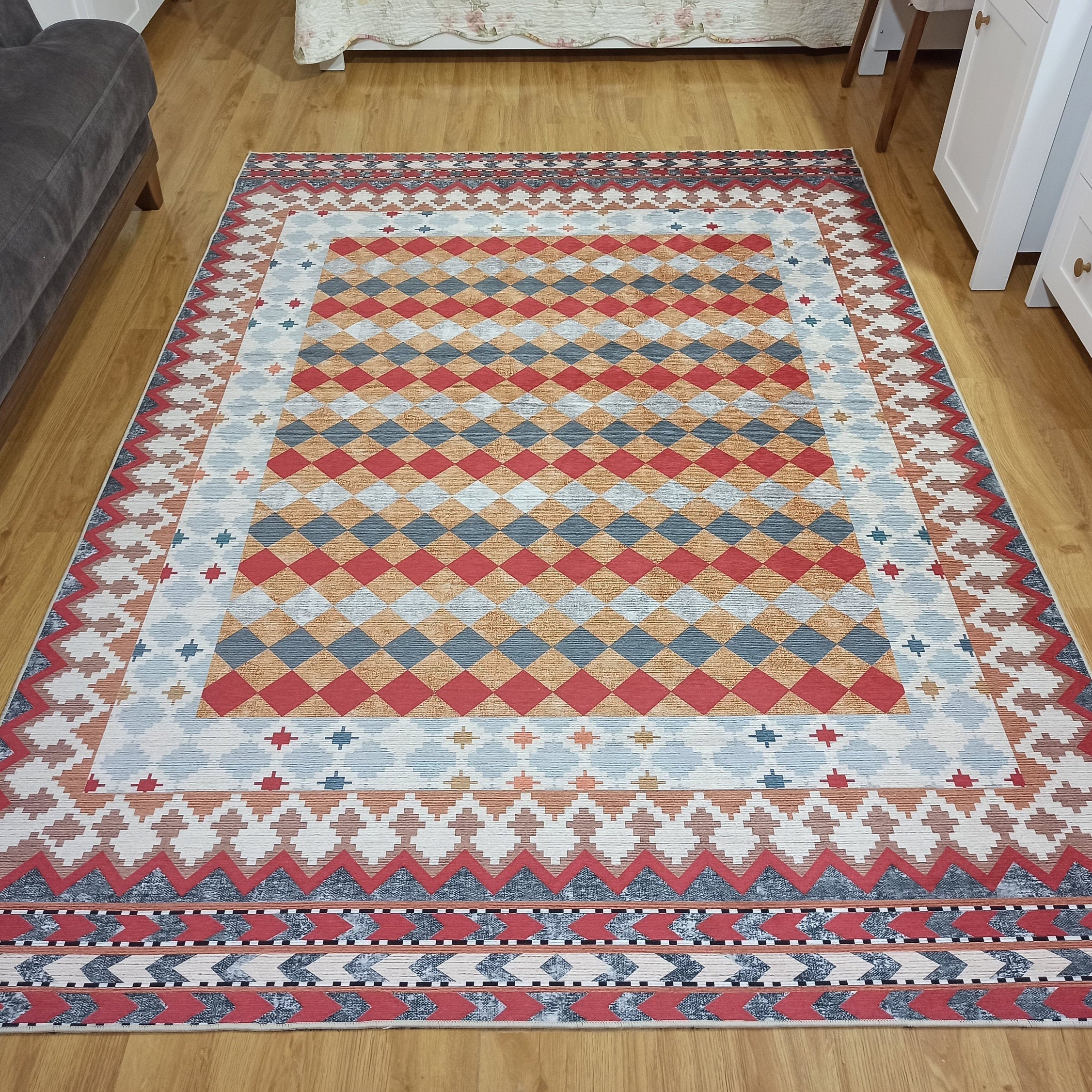 Manya Rug Kilim Flatweave Colorful Rug