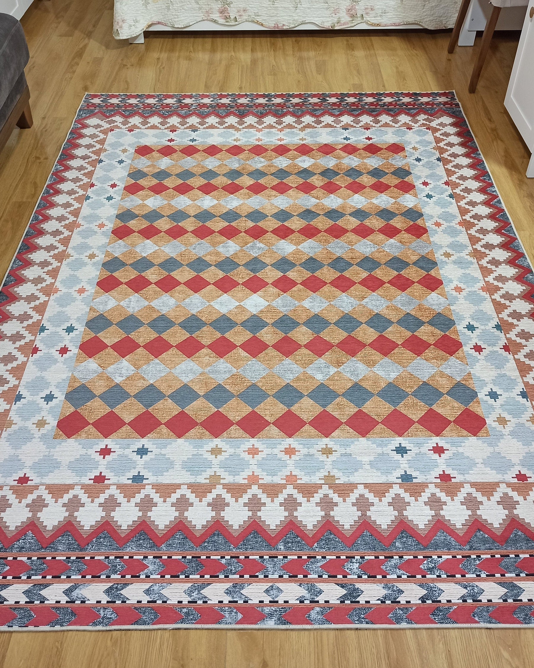 Manya Rug Kilim Flatweave Colorful Rug