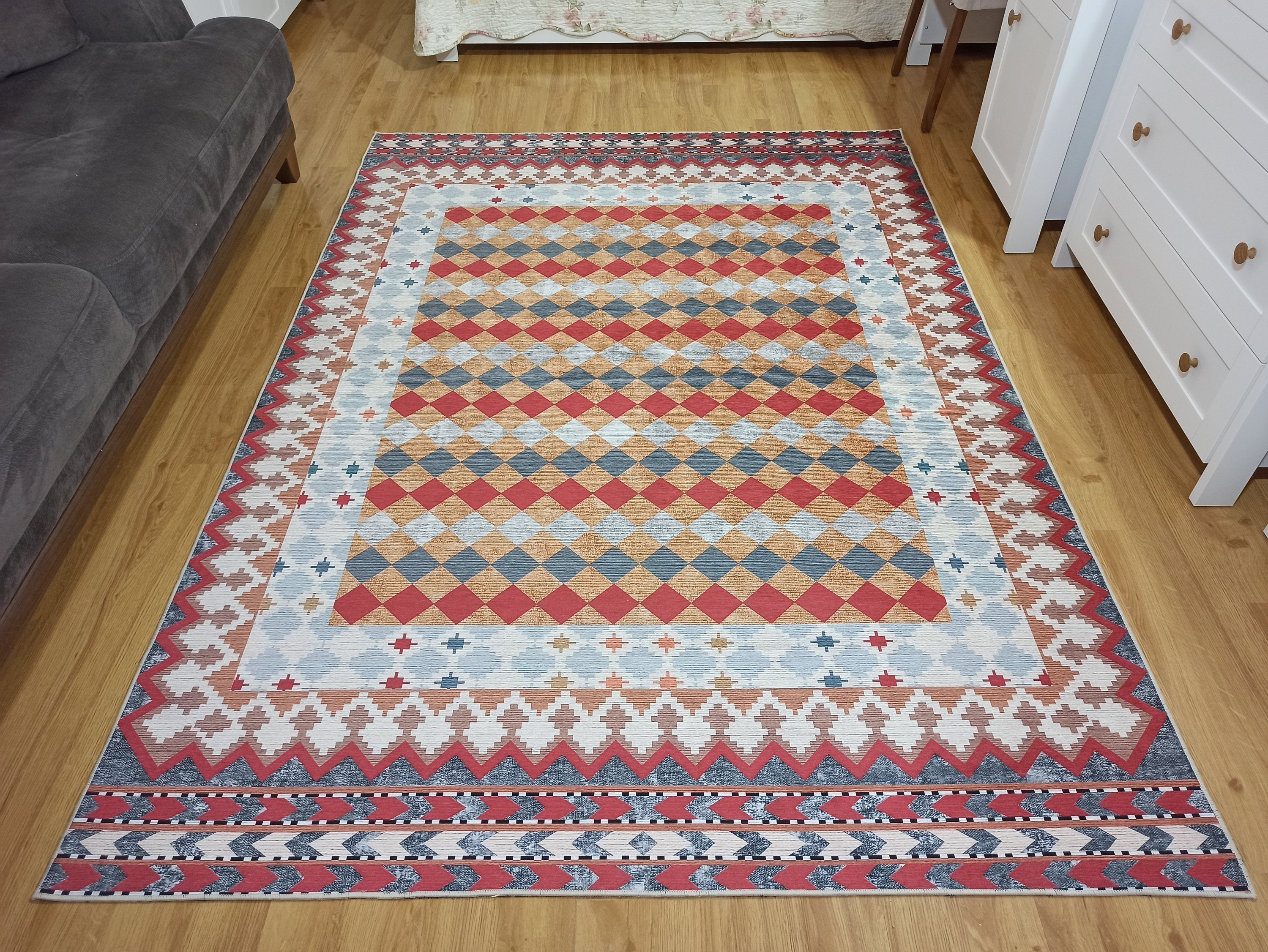 Manya Rug Kilim Flatweave Colorful Rug