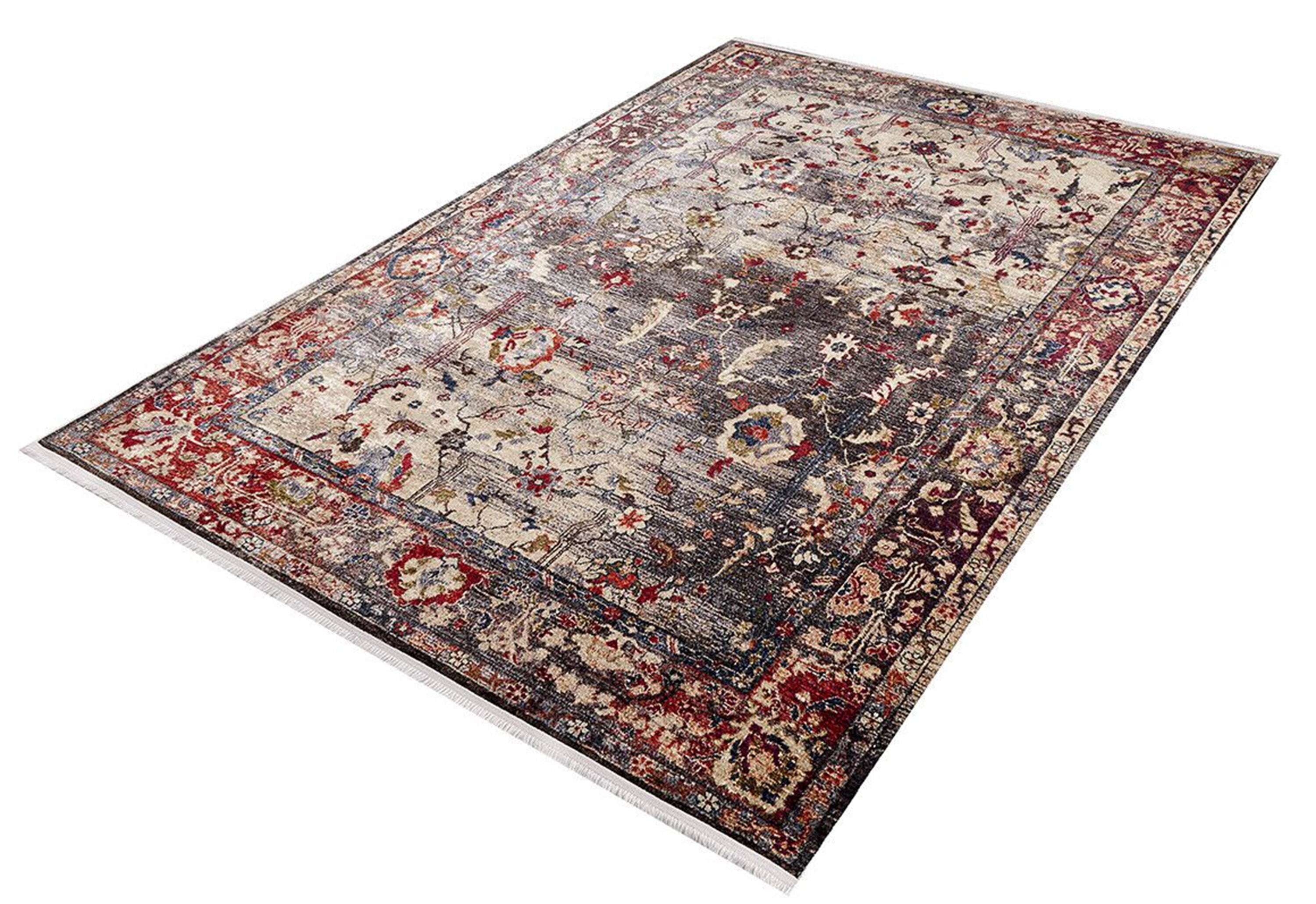 Marita Warm Turkish Oushak Beige Red Rug