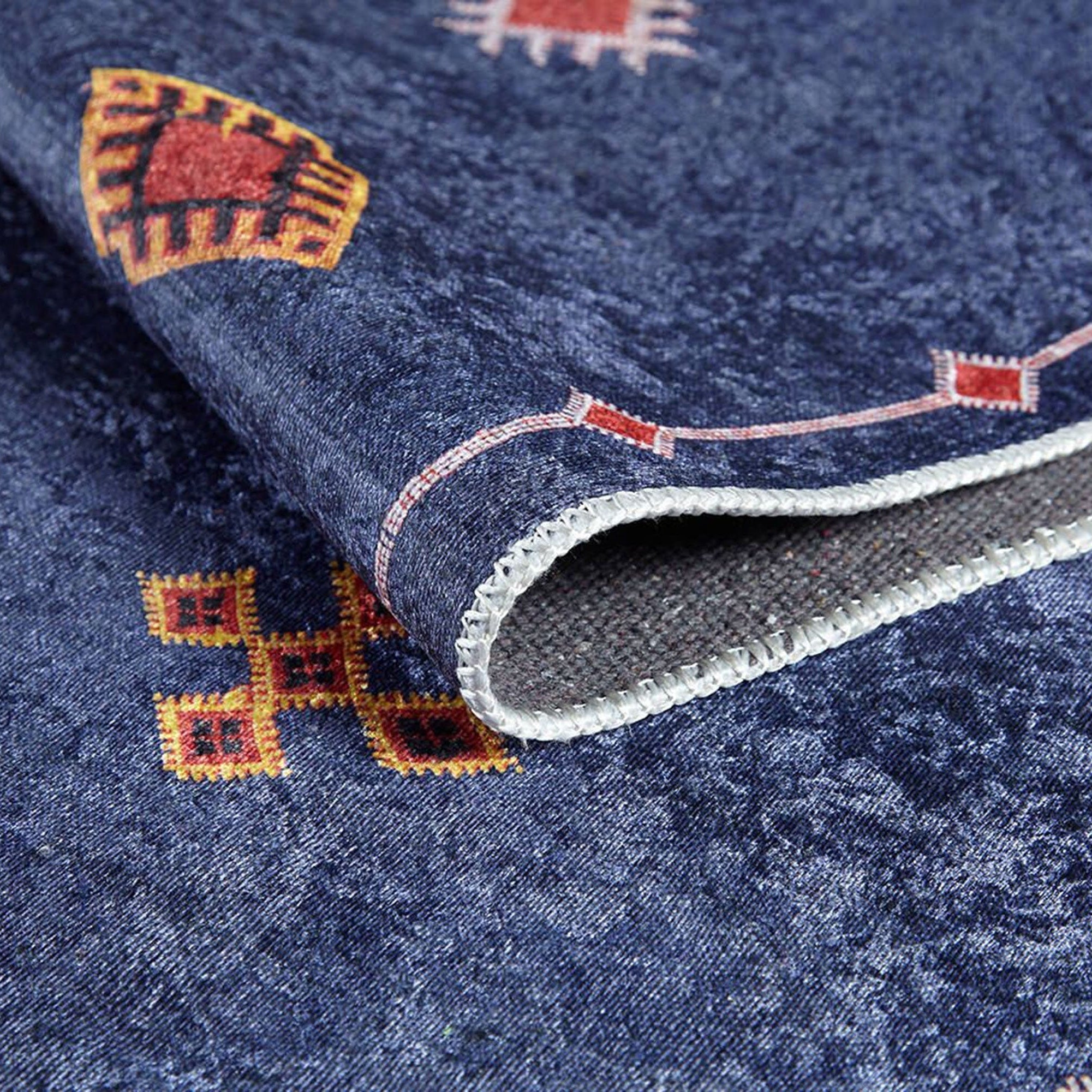 Marta Turkish Navy Blue Kilim Rug