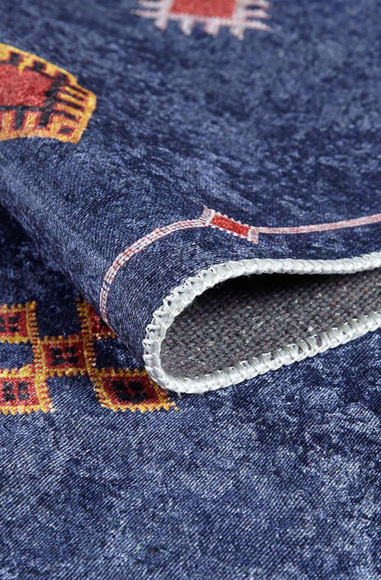 Marta Turkish Navy Blue Kilim Rug