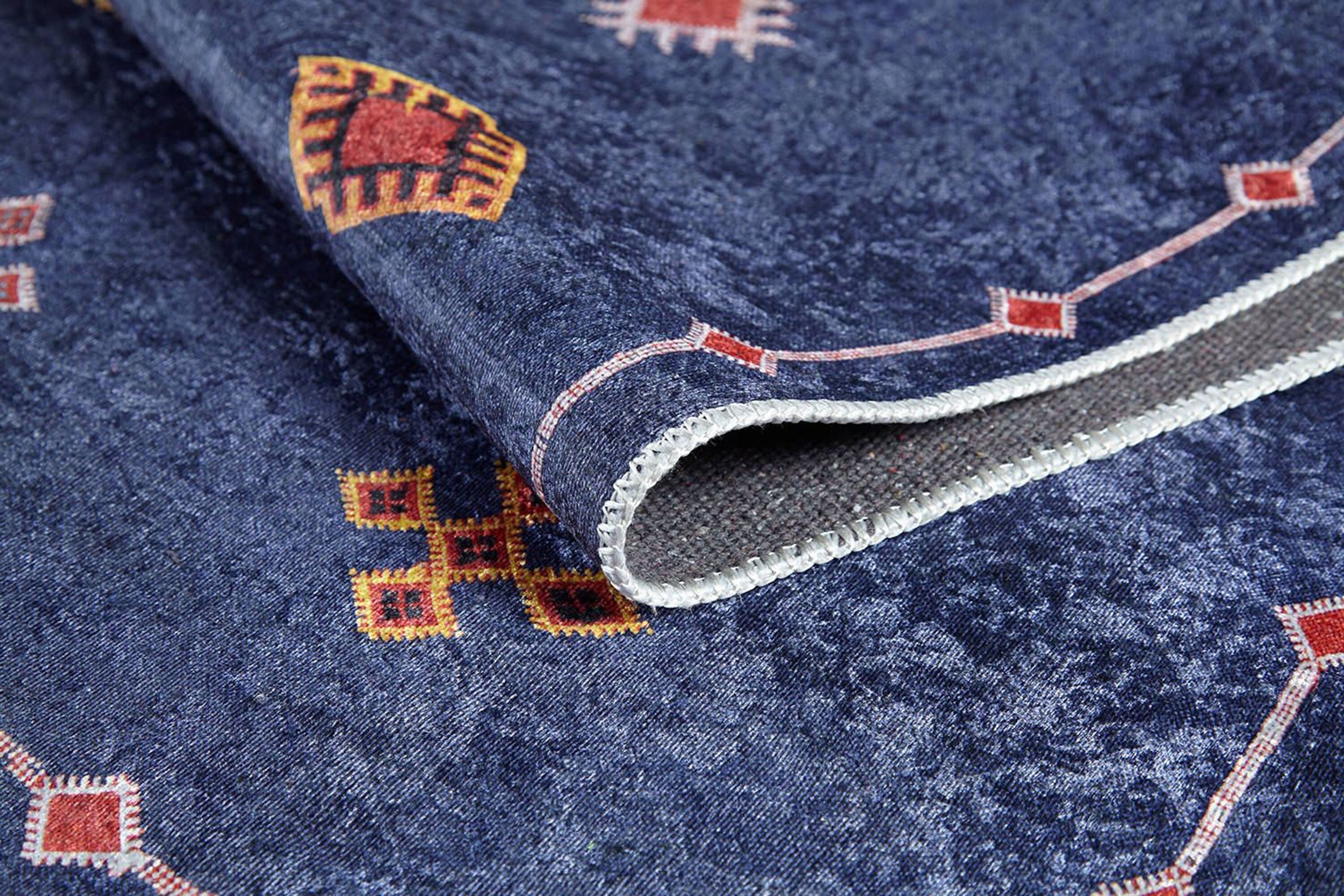 Marta Turkish Navy Blue Kilim Rug