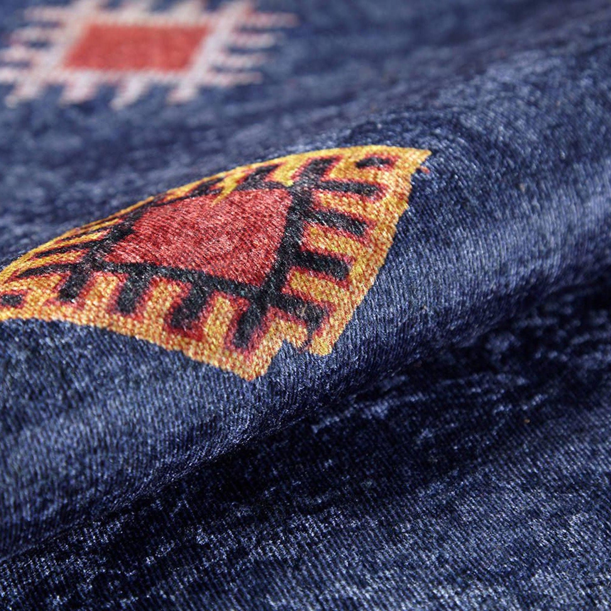 Marta Turkish Navy Blue Kilim Rug