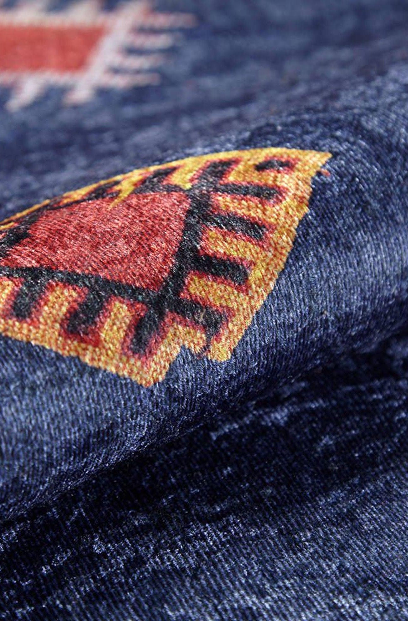 Marta Turkish Navy Blue Kilim Rug